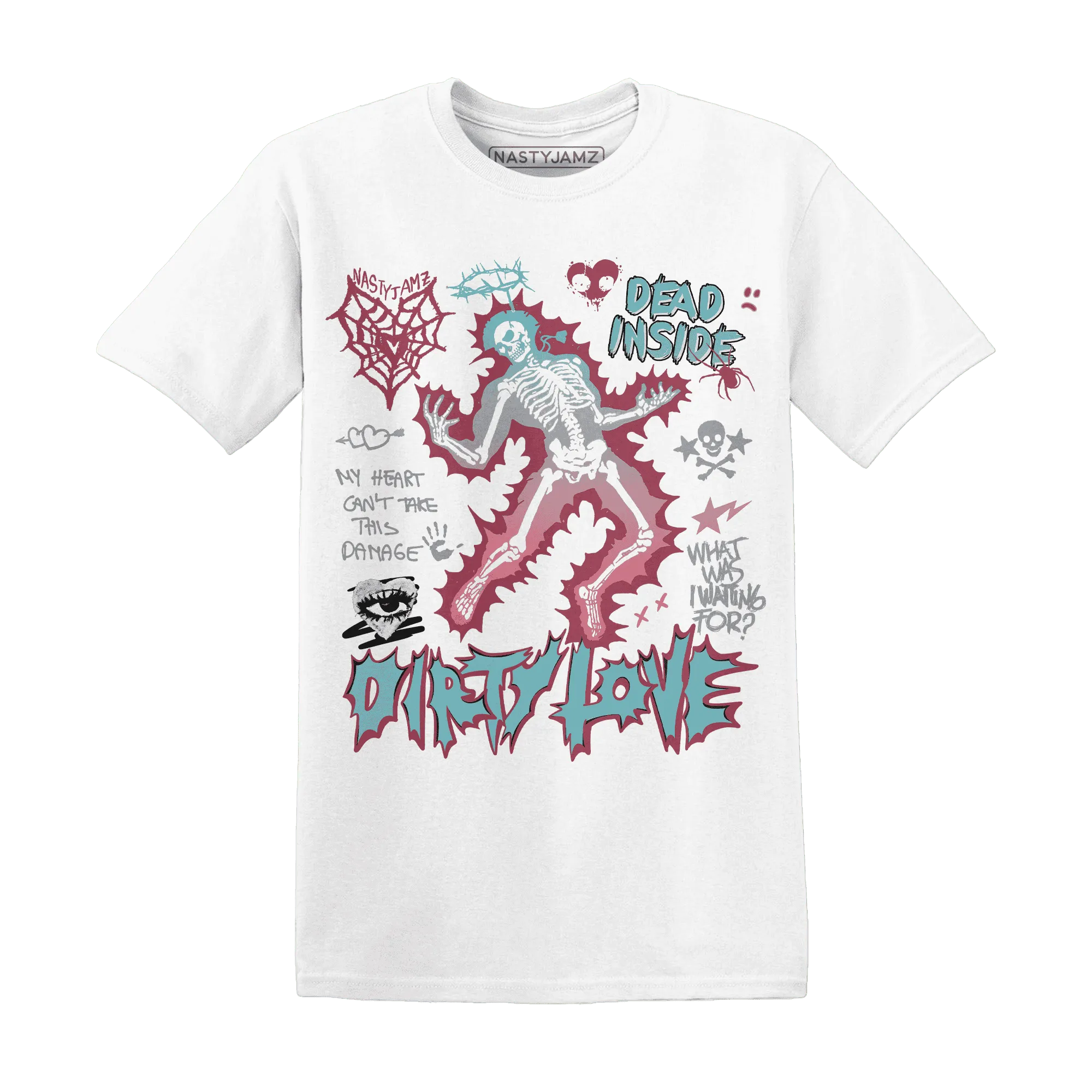 VaporMax-Plus-South-Beach-NastyJamz-T-Shirt-Match-Dirty-Love-Skull