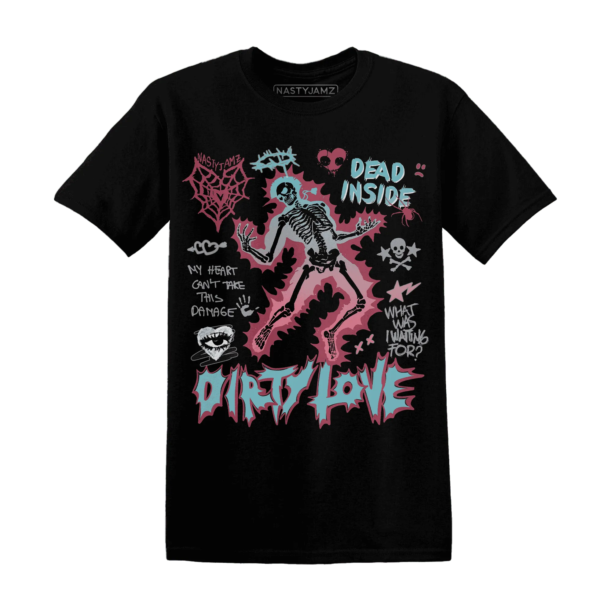 VaporMax-Plus-South-Beach-NastyJamz-T-Shirt-Match-Dirty-Love-Skull