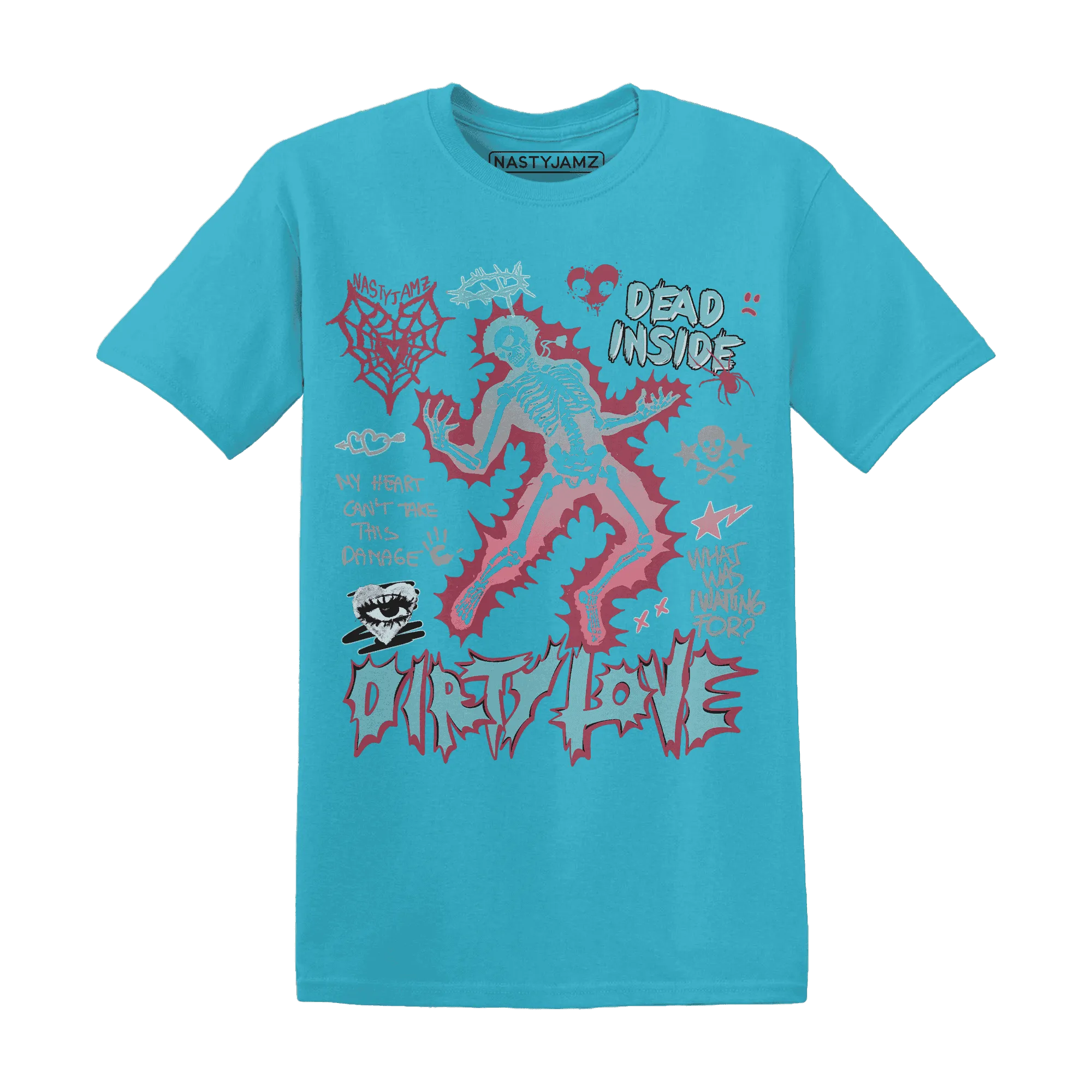 VaporMax-Plus-South-Beach-NastyJamz-T-Shirt-Match-Dirty-Love-Skull