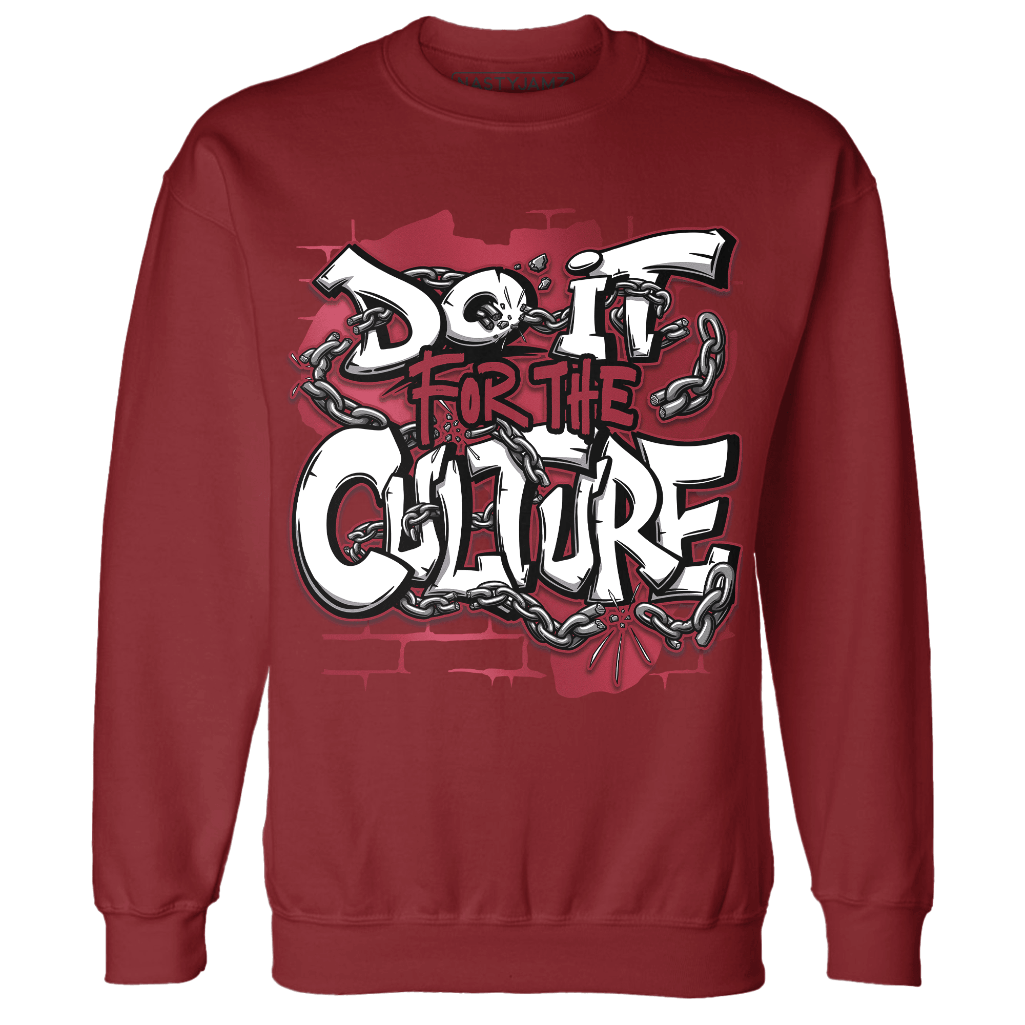 High 85 Metallic Burgundy 1s Sweatshirt Match Do It For Culture - NastyJamz