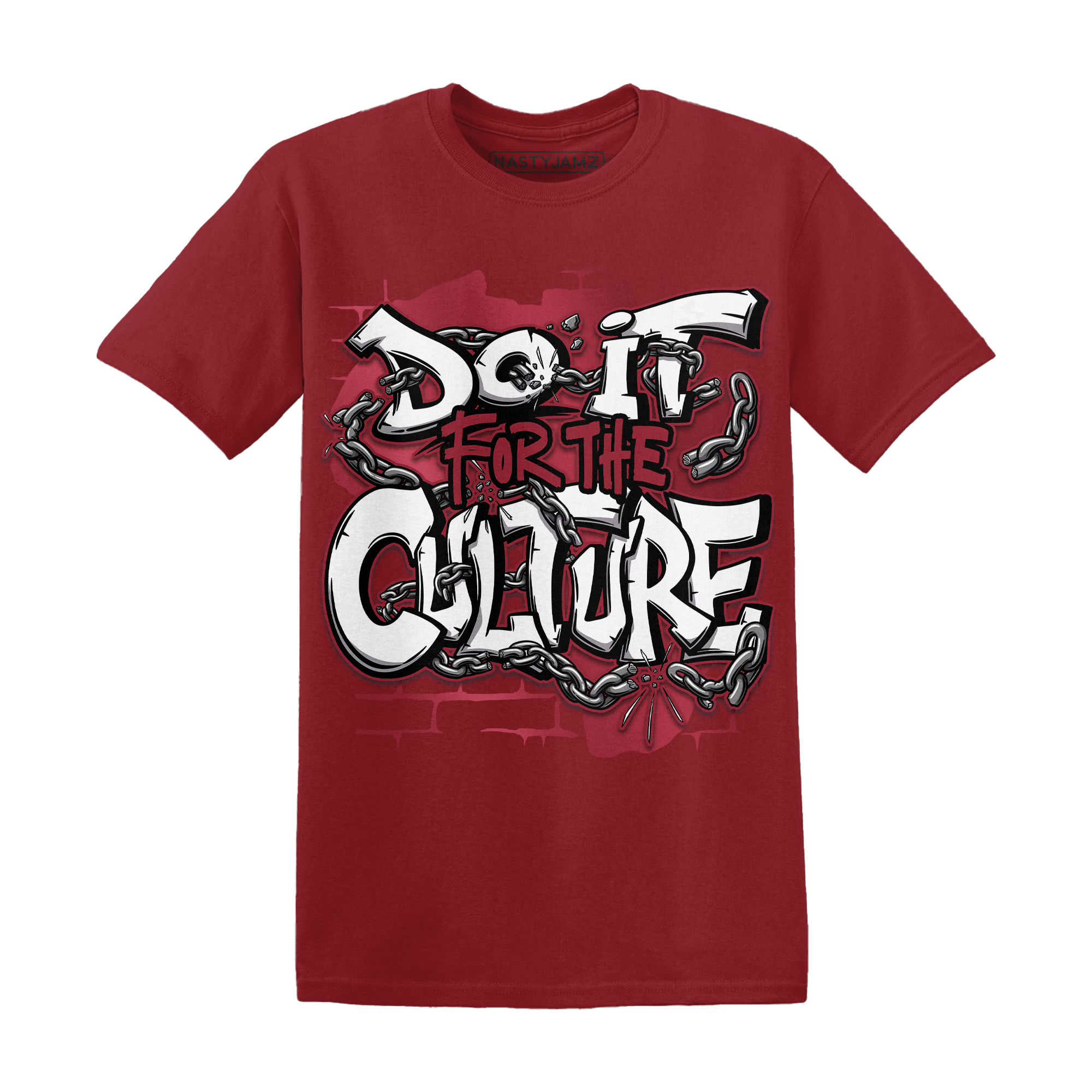 High 85 Metallic Burgundy 1s T Shirt Match Do It For Culture - NastyJamz