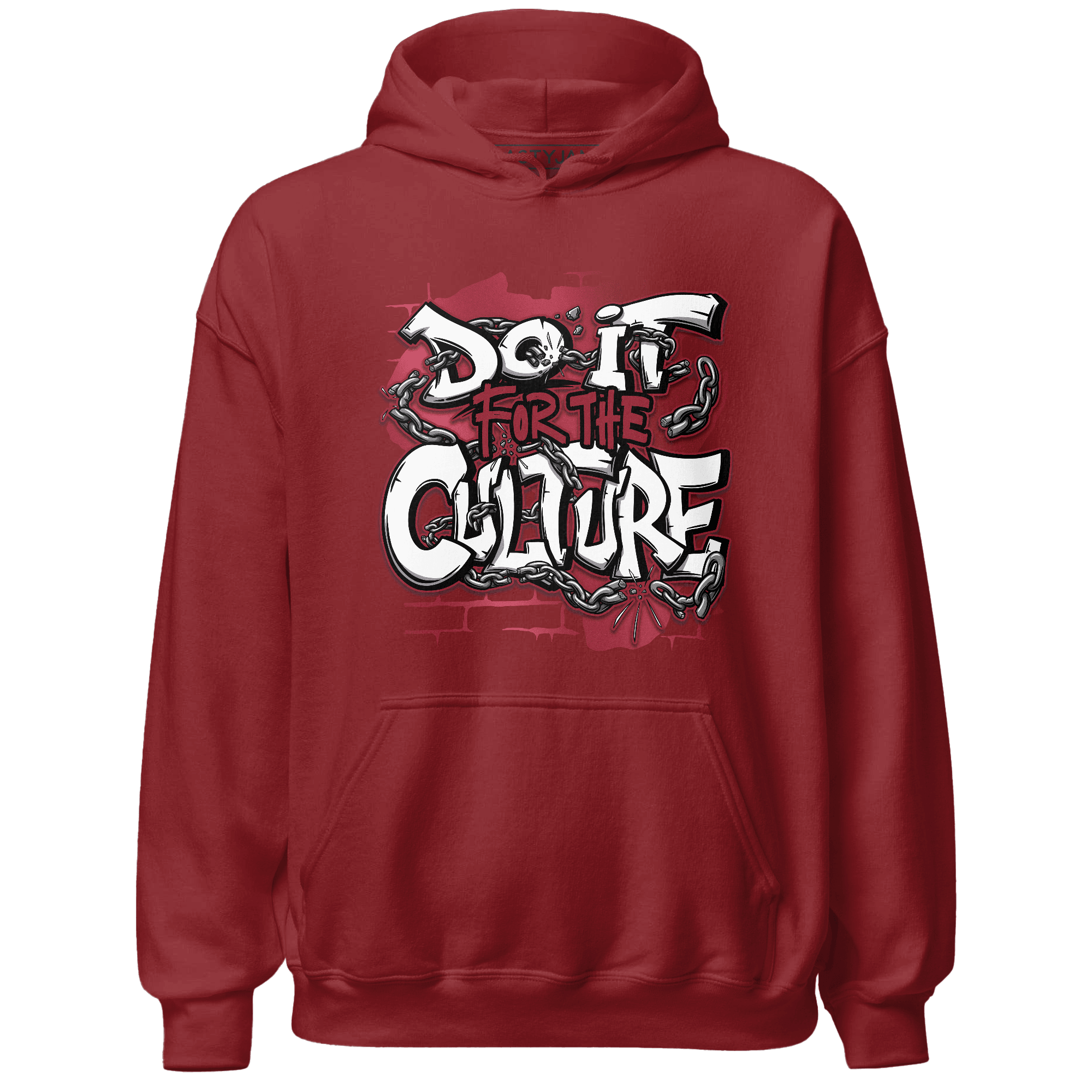 High 85 Metallic Burgundy 1s Hoodie Match Do It For Culture - NastyJamz