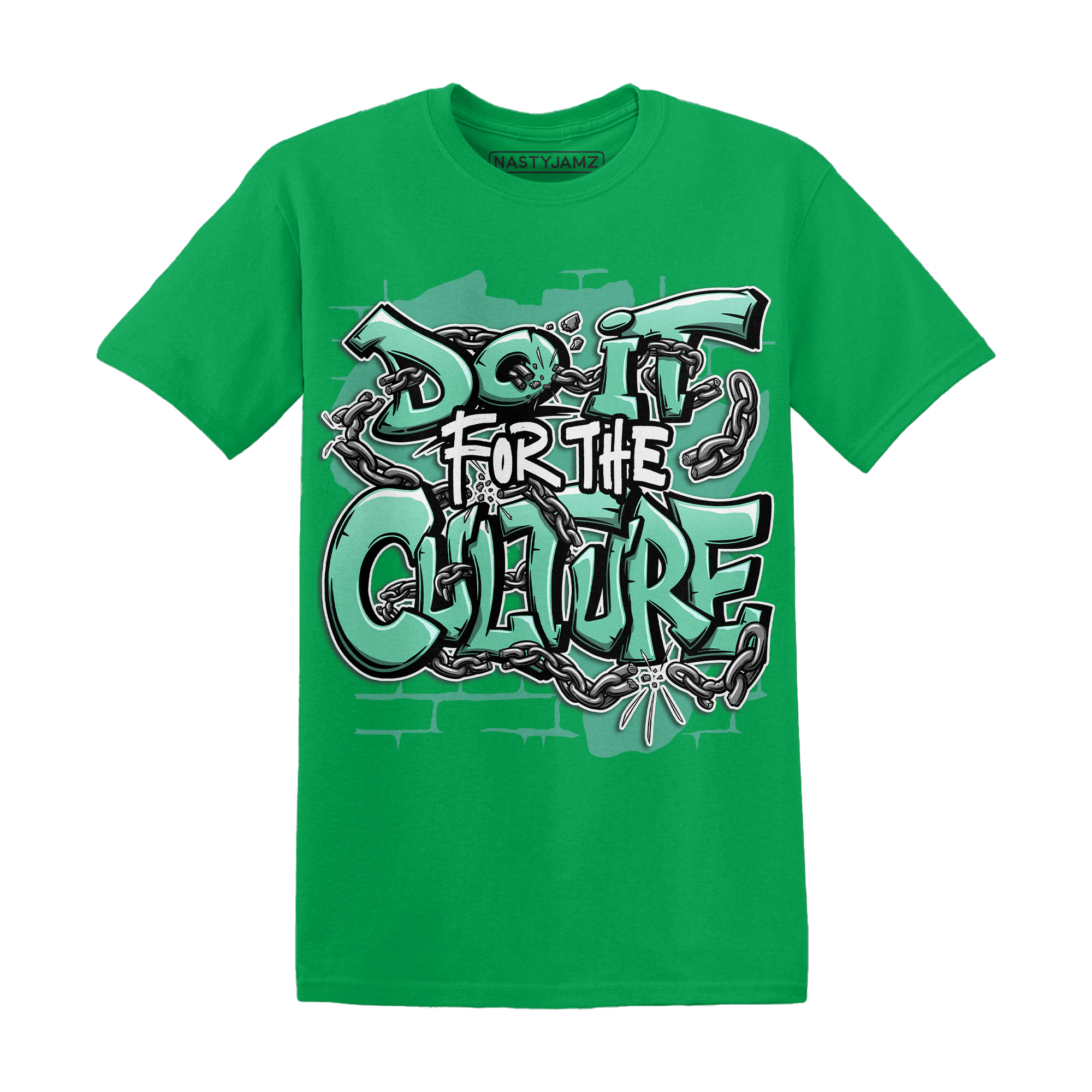 High OG Green Glow 1s T Shirt Match Do It For Culture - NastyJamz