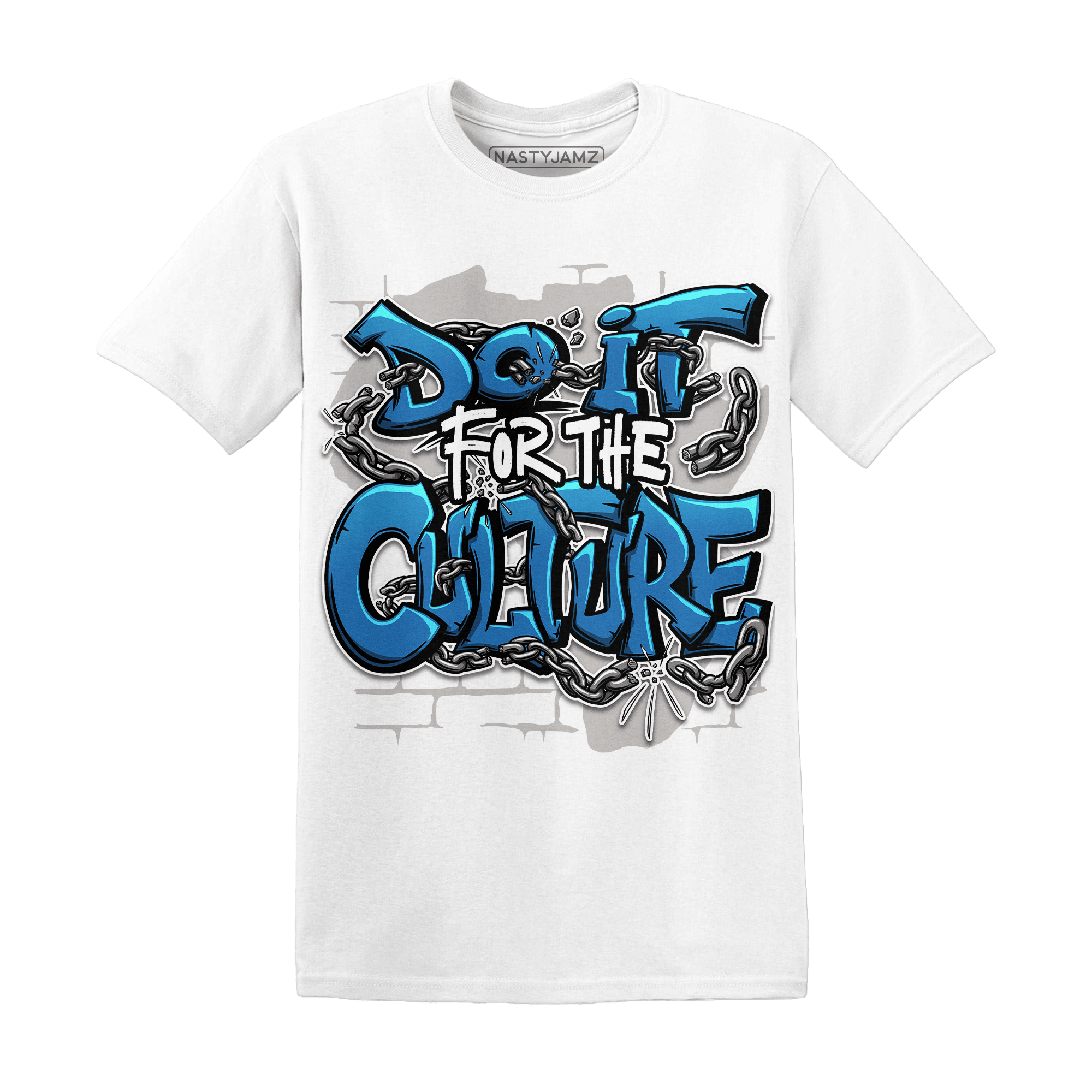 Industrial Blue 4s T Shirt Match Do It For Culture - NastyJamz