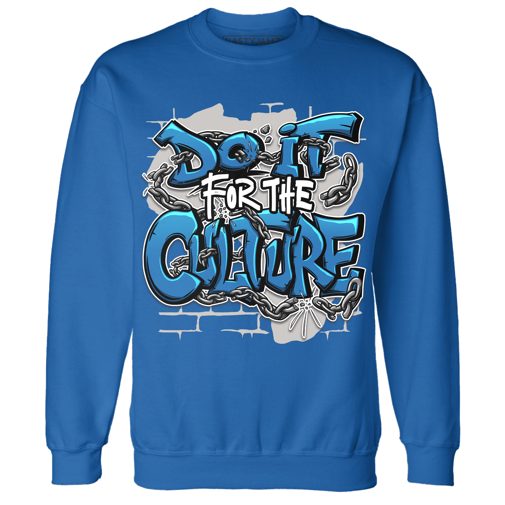 Industrial Blue 4s Sweatshirt Match Do It For Culture - NastyJamz