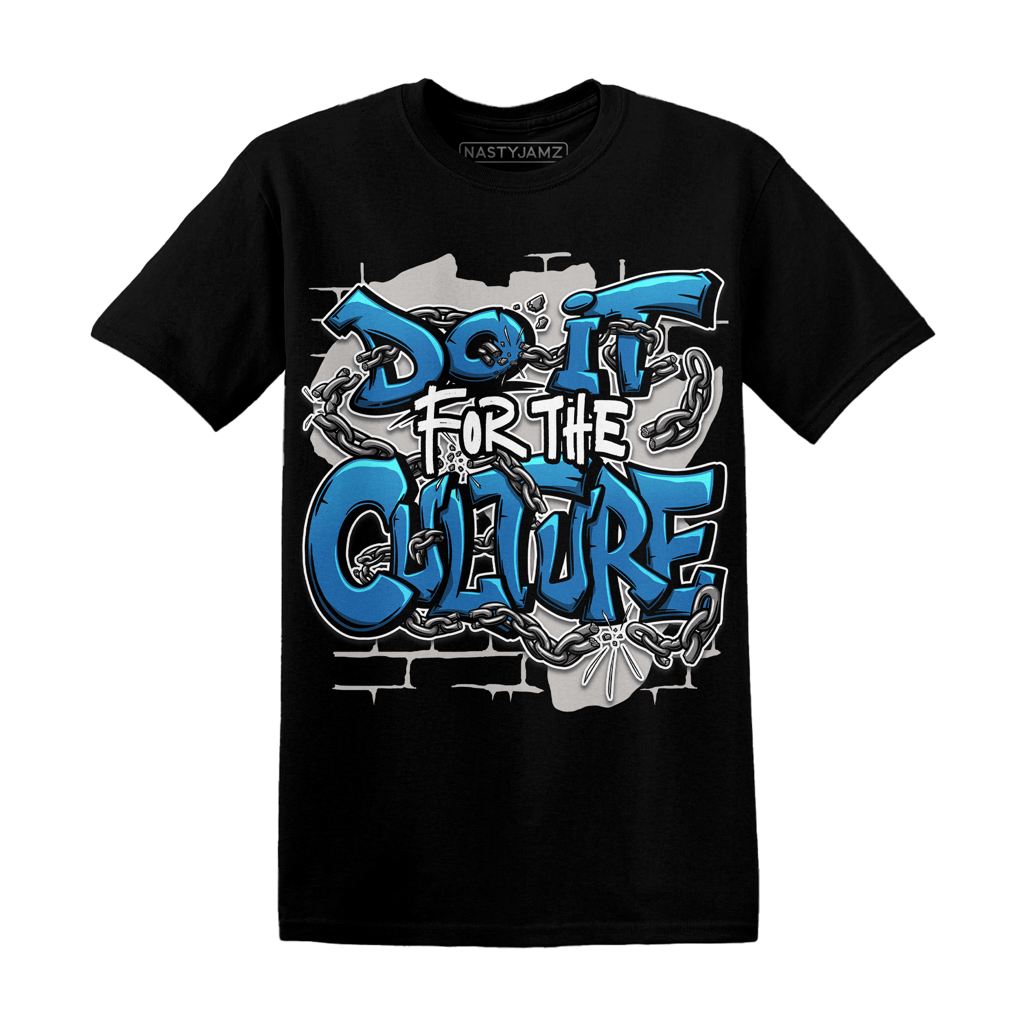 Industrial Blue 4s T Shirt Match Do It For Culture - NastyJamz