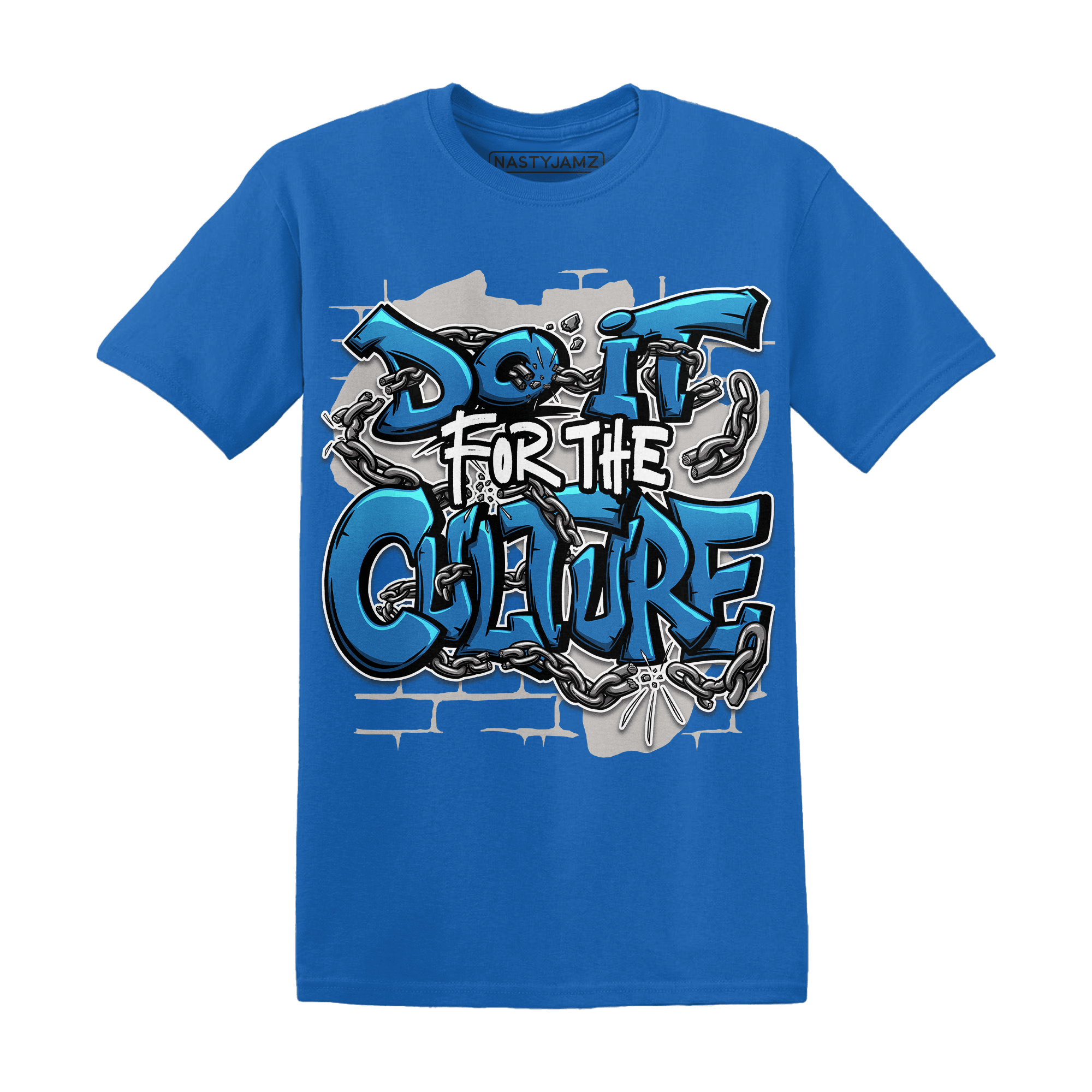 Industrial Blue 4s T Shirt Match Do It For Culture - NastyJamz