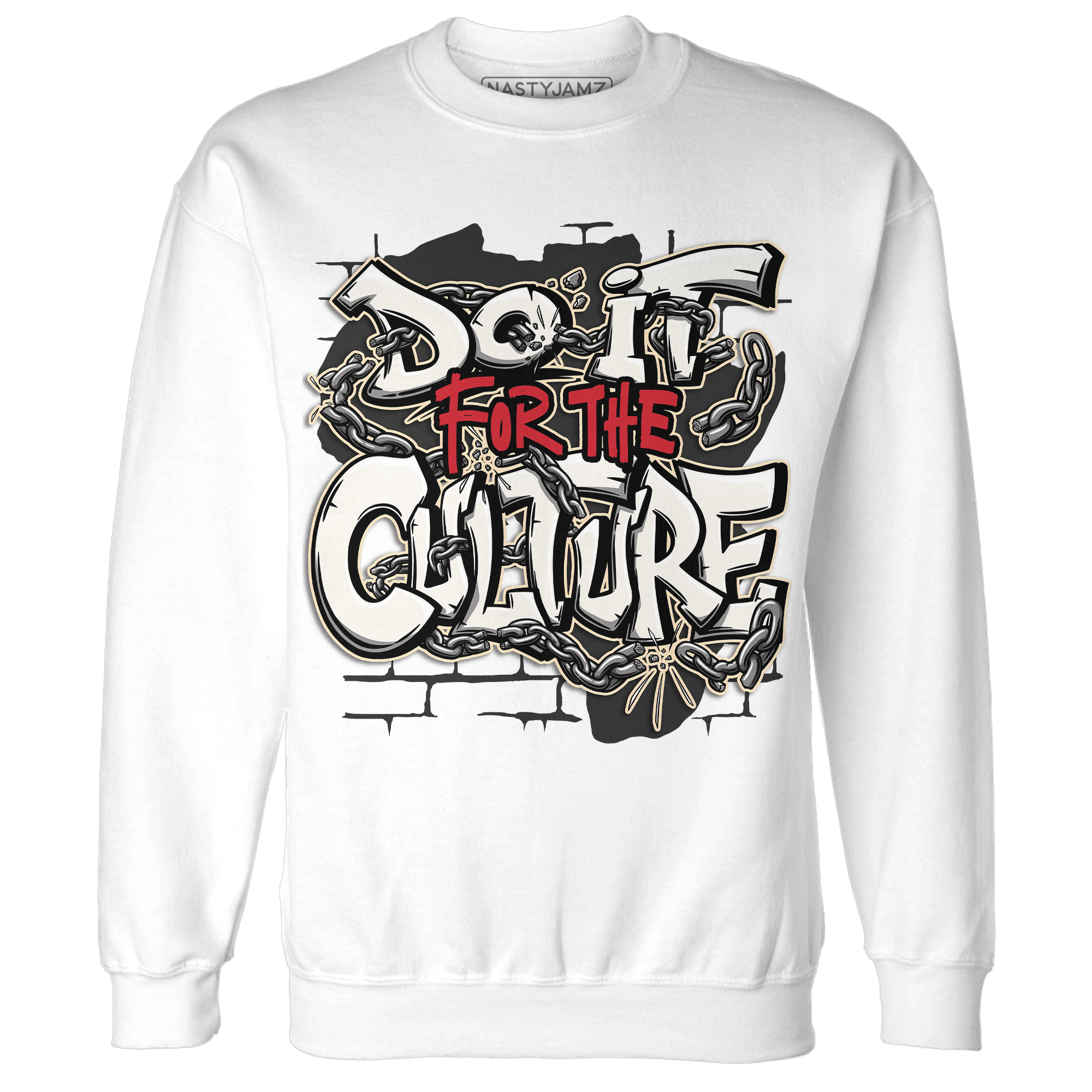 Jumman Jack Universityy Red Sweatshirt Match Do It For Culture - NastyJamz
