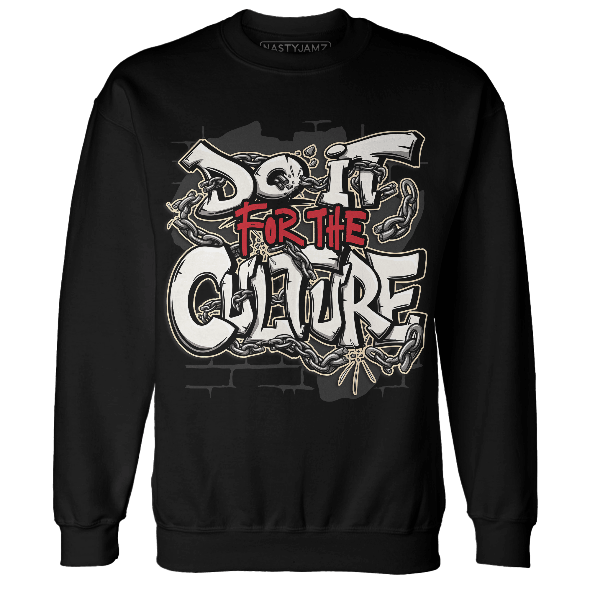 Jumman Jack Universityy Red Sweatshirt Match Do It For Culture - NastyJamz