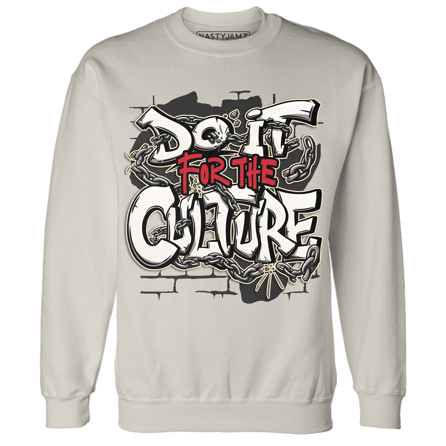 Jumman Jack Universityy Red Sweatshirt Match Do It For Culture - NastyJamz
