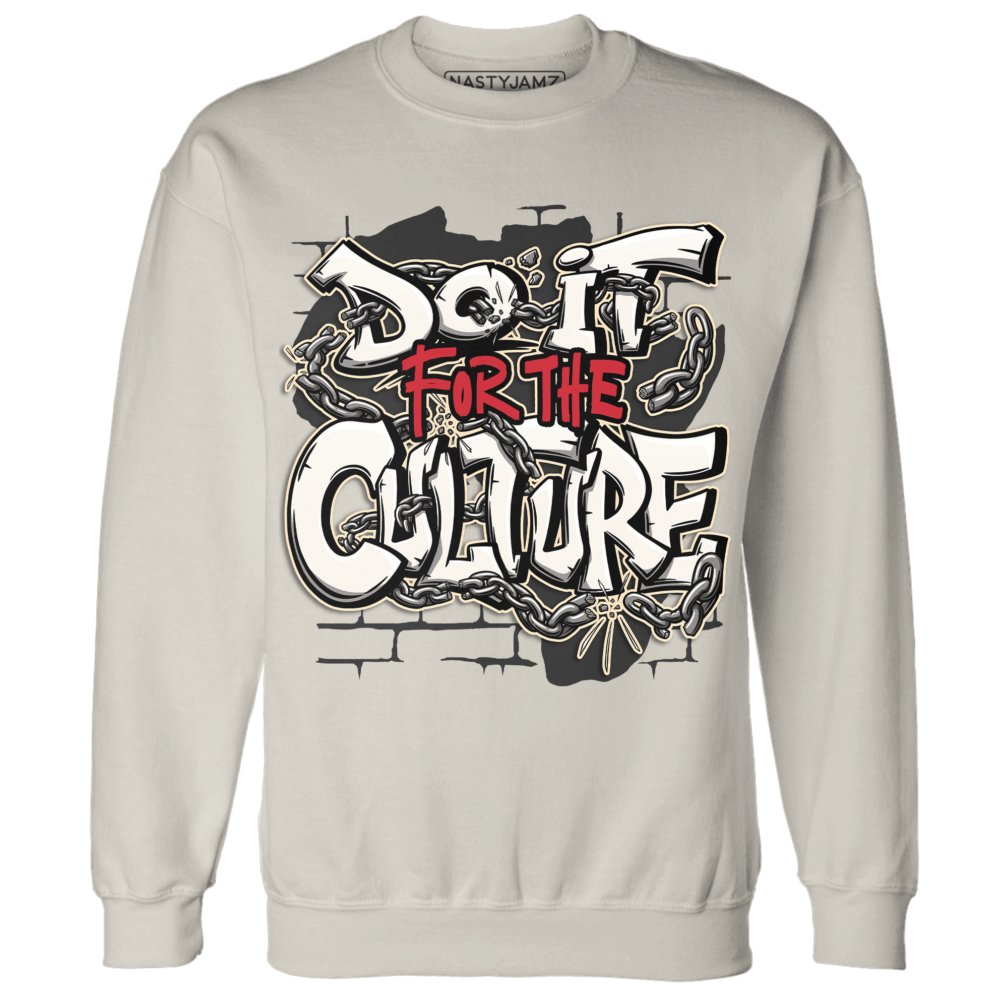 Jumman Jack Universityy Red Sweatshirt Match Do It For Culture - NastyJamz