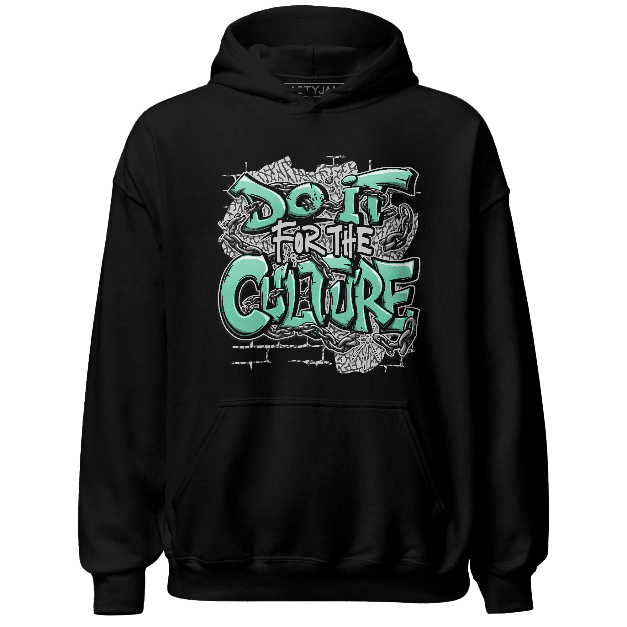 Green Glow 3s Hoodie Match Do It For Culture - NastyJamz