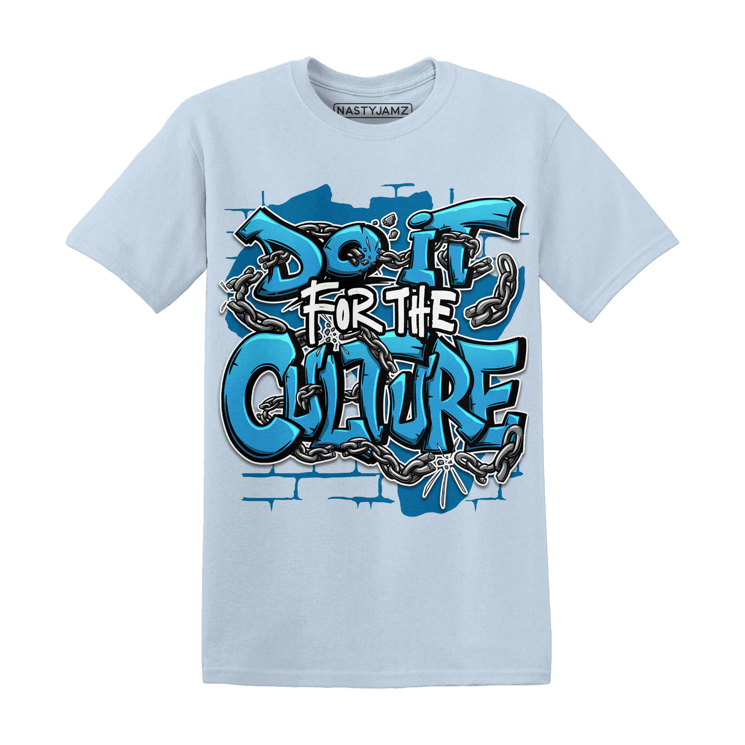 Powder Blue 9s T Shirt Match Do It For Culture - NastyJamz