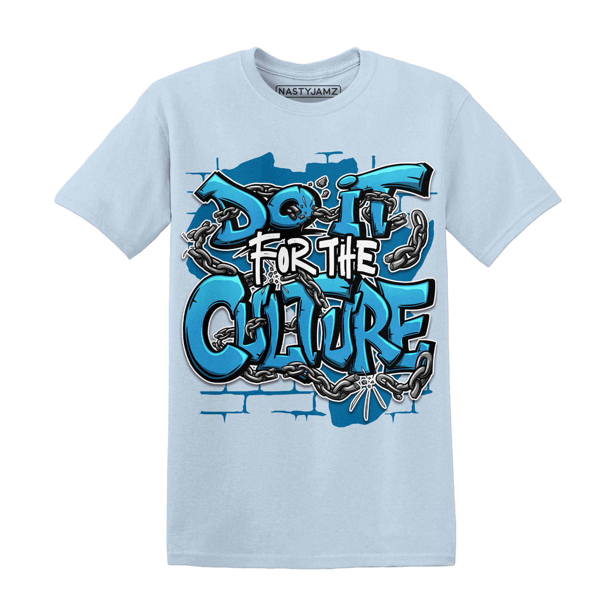 Powder Blue 9s T Shirt Match Do It For Culture - NastyJamz