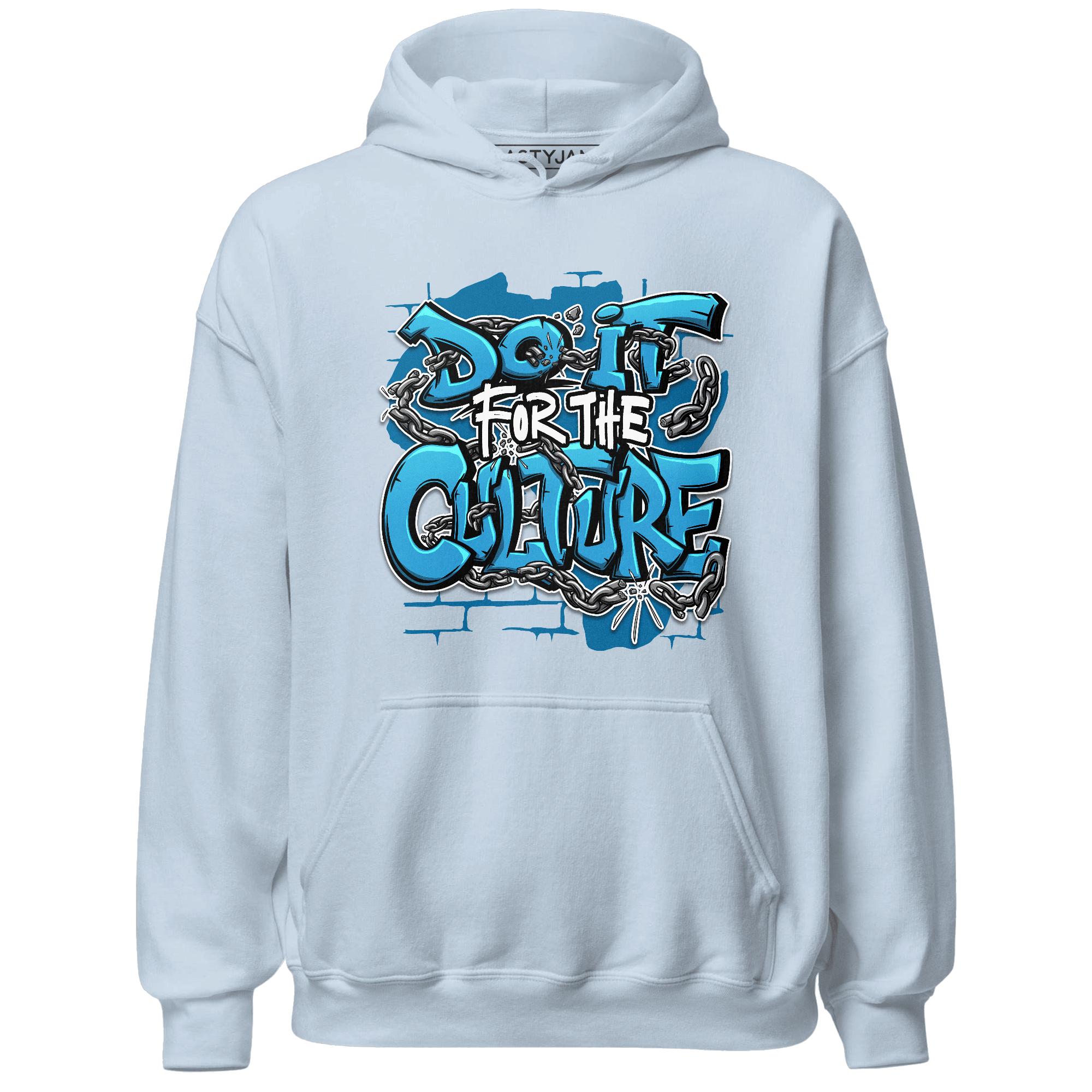Powder Blue 9s Hoodie Match Do It For Culture - NastyJamz
