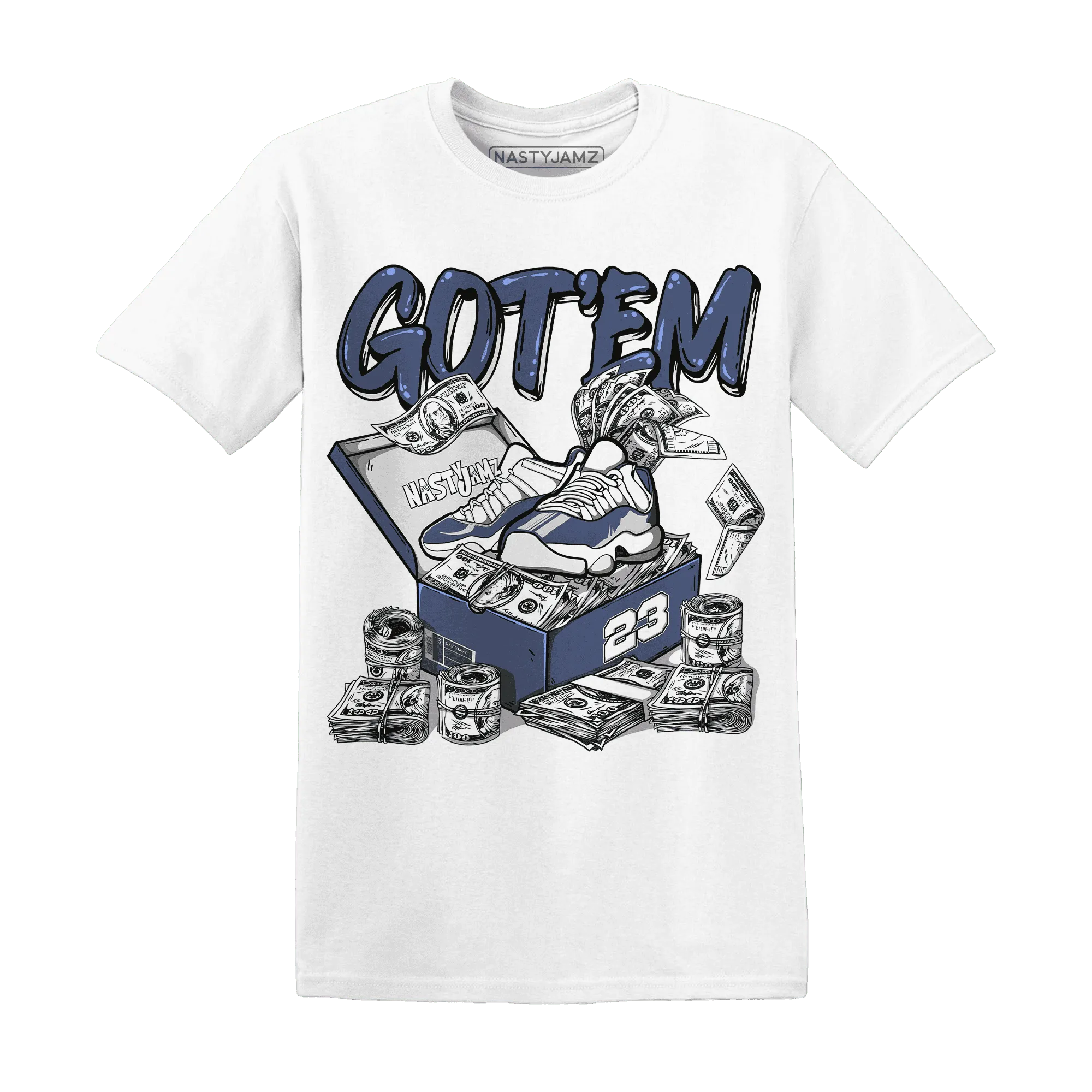 Low-Diffused-Blue-11s-T-Shirt-Match-Dollar-Sneaker-Box