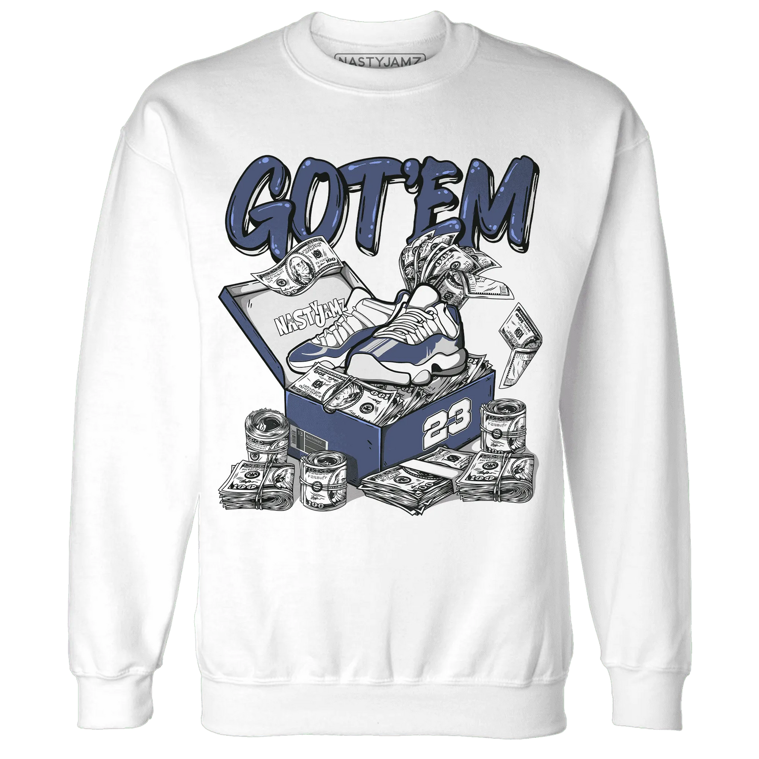 Low-Diffused-Blue-11s-Sweatshirt-Match-Dollar-Sneaker-Box