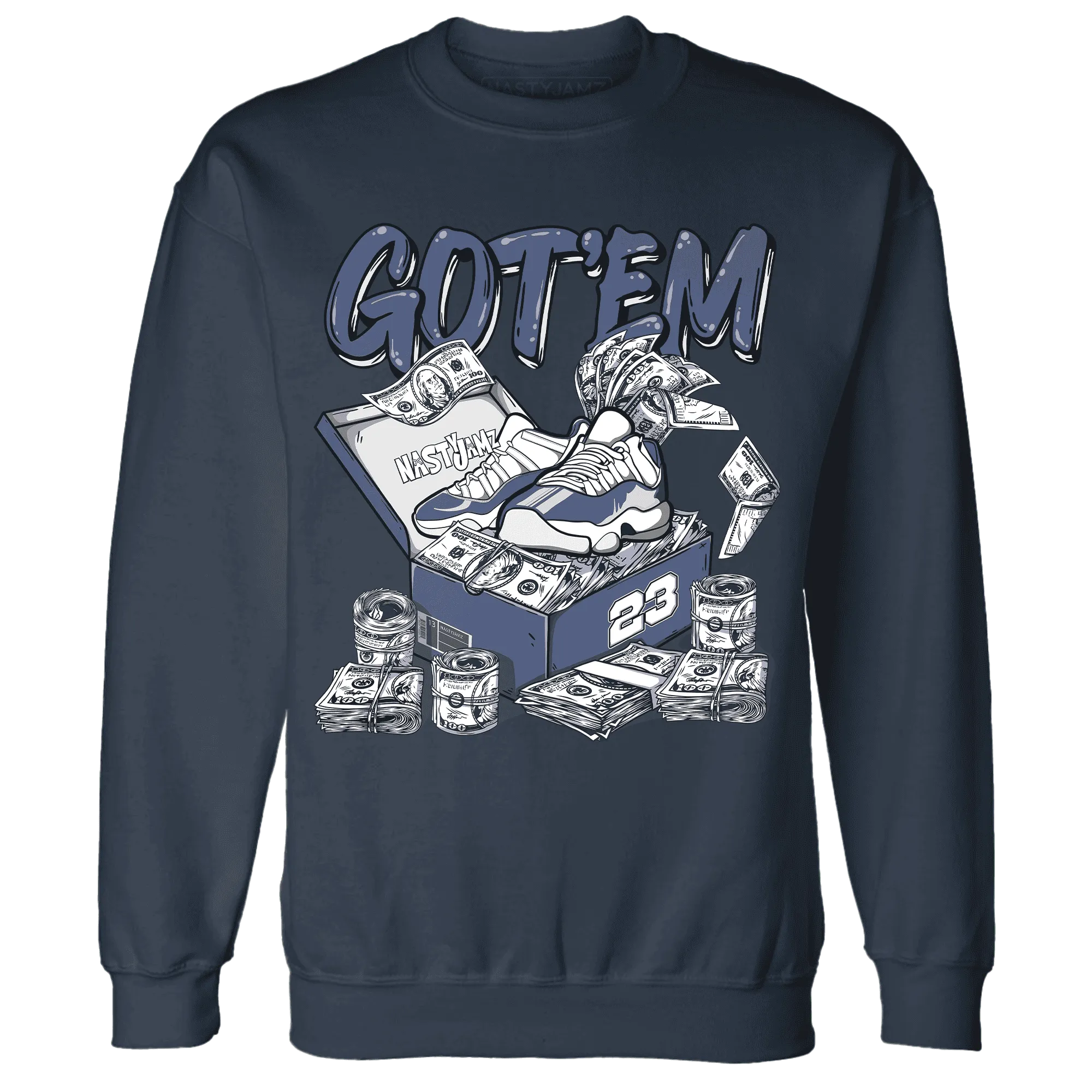 Low-Diffused-Blue-11s-Sweatshirt-Match-Dollar-Sneaker-Box