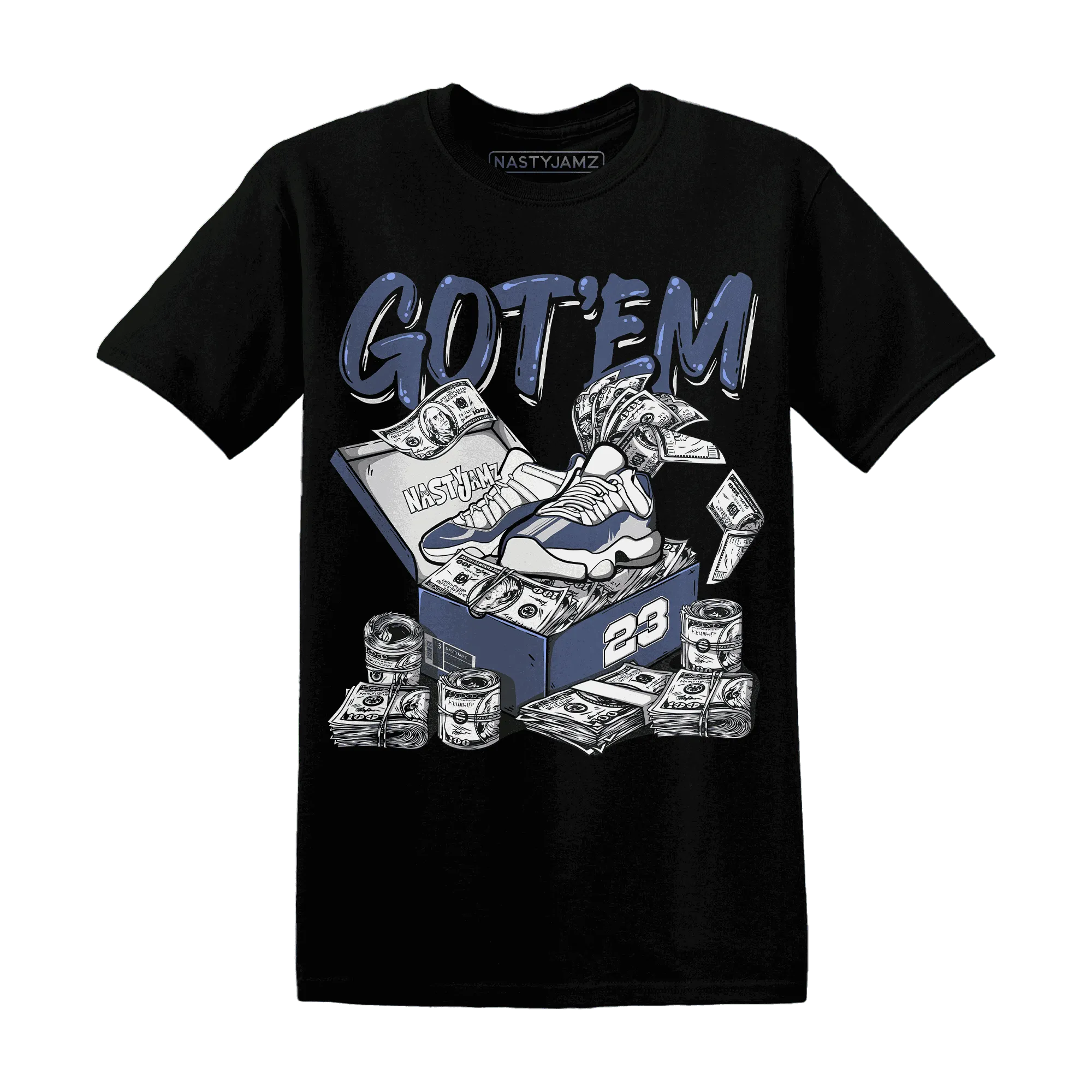 Low-Diffused-Blue-11s-T-Shirt-Match-Dollar-Sneaker-Box