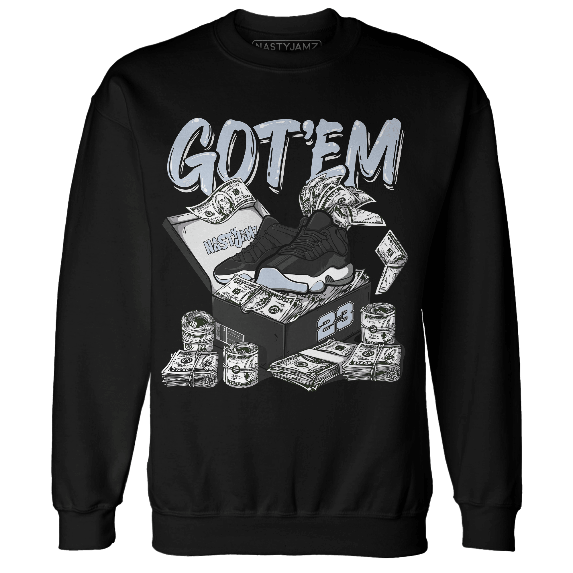 Low Space Jamz 11s Sweatshirt Match Dollar Sneaker Box - NastyJamz