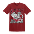 High 85 Metallic Burgundy 1s T Shirt Match Dollar Sneaker Box - NastyJamz