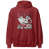 High 85 Metallic Burgundy 1s Hoodie Match Dollar Sneaker Box - NastyJamz