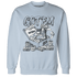Mid Diffused Blue Grey 1s Sweatshirt Match Dollar Sneaker Box - NastyJamz