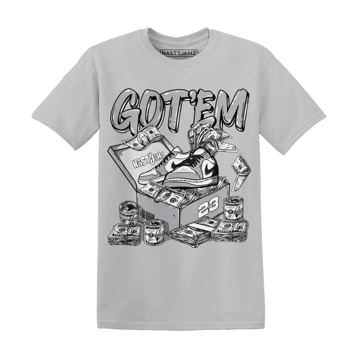 Wolf-Grey-1s-T-Shirt-Match-Dollar-Sneaker-Box