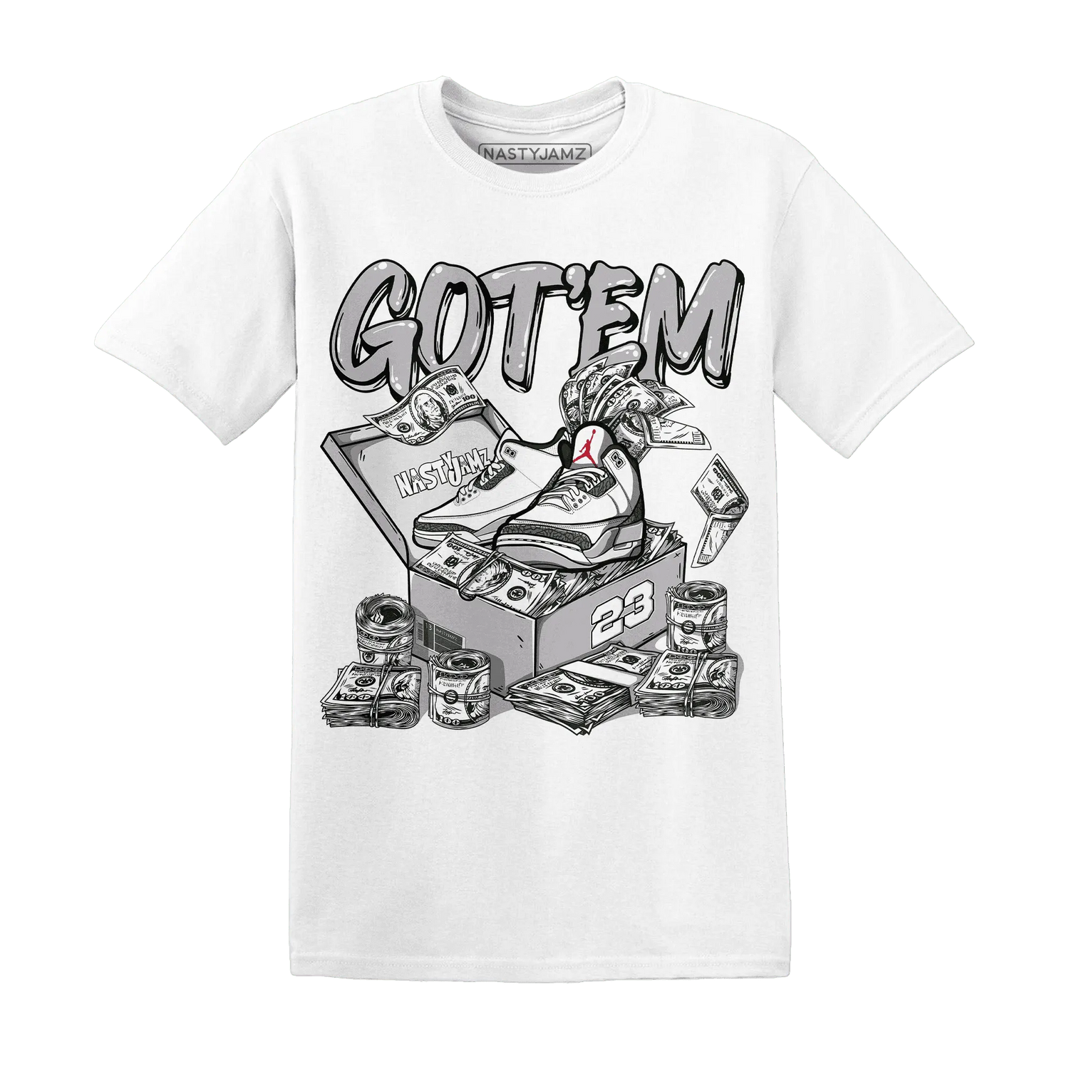 Cement-Grey-3s-T-Shirt-Match-Dollar-Sneaker-Box