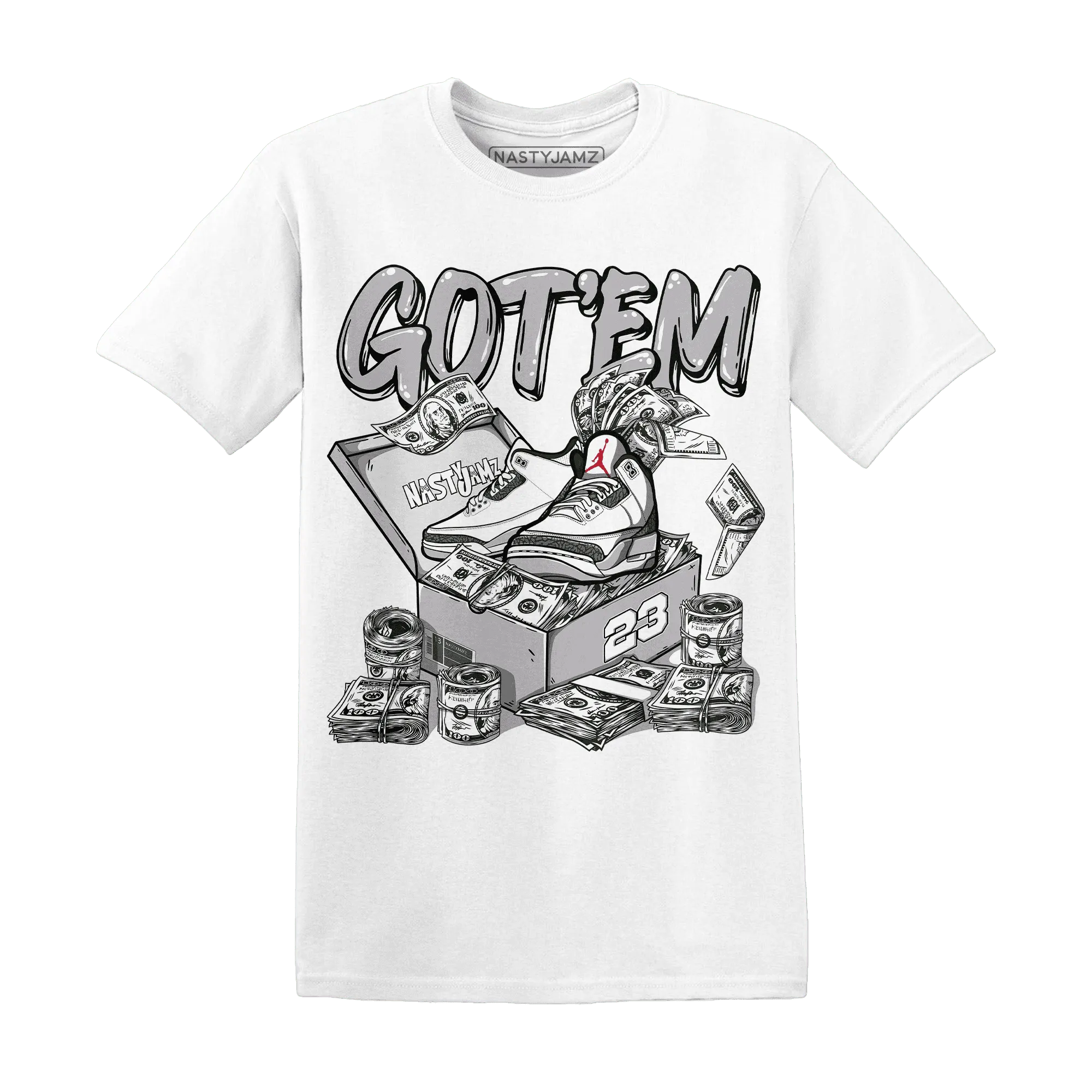 Cement-Grey-3s-T-Shirt-Match-Dollar-Sneaker-Box