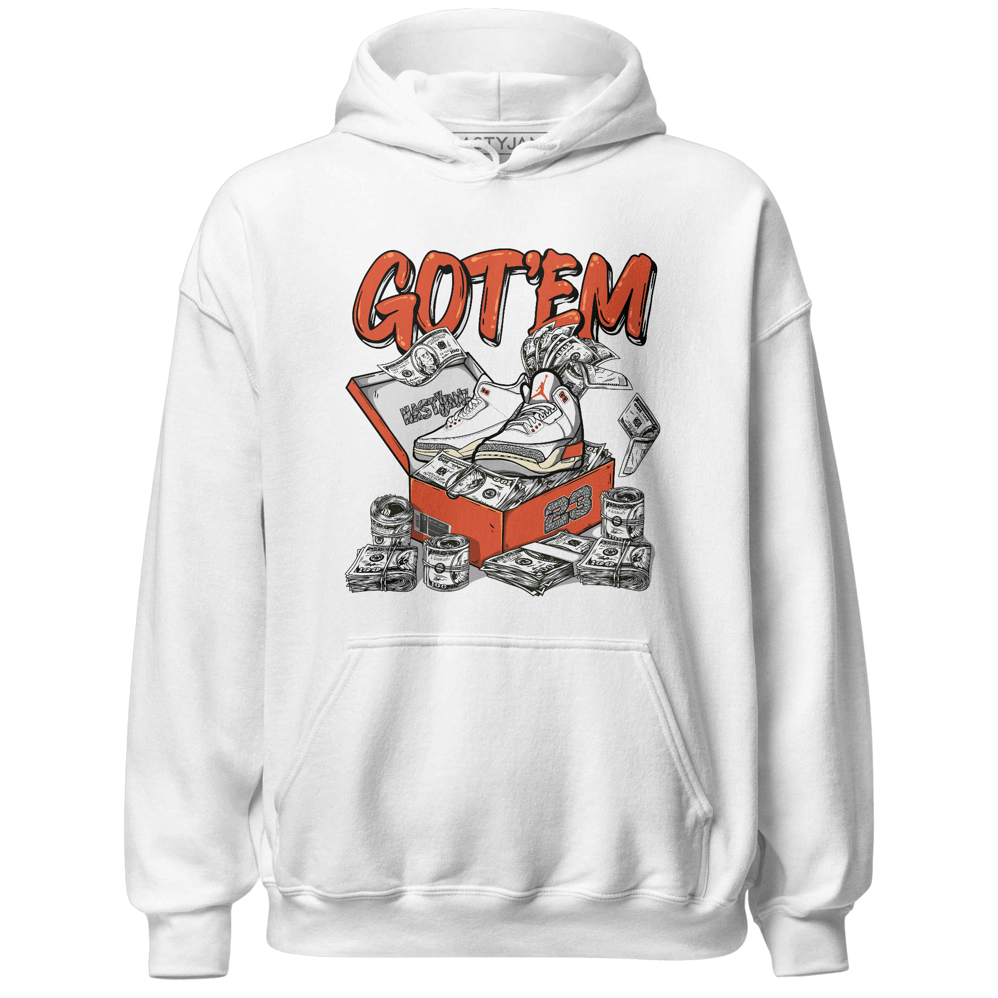 Georgia Peach 3s Hoodie Match Dollar Sneaker Box - NastyJamz