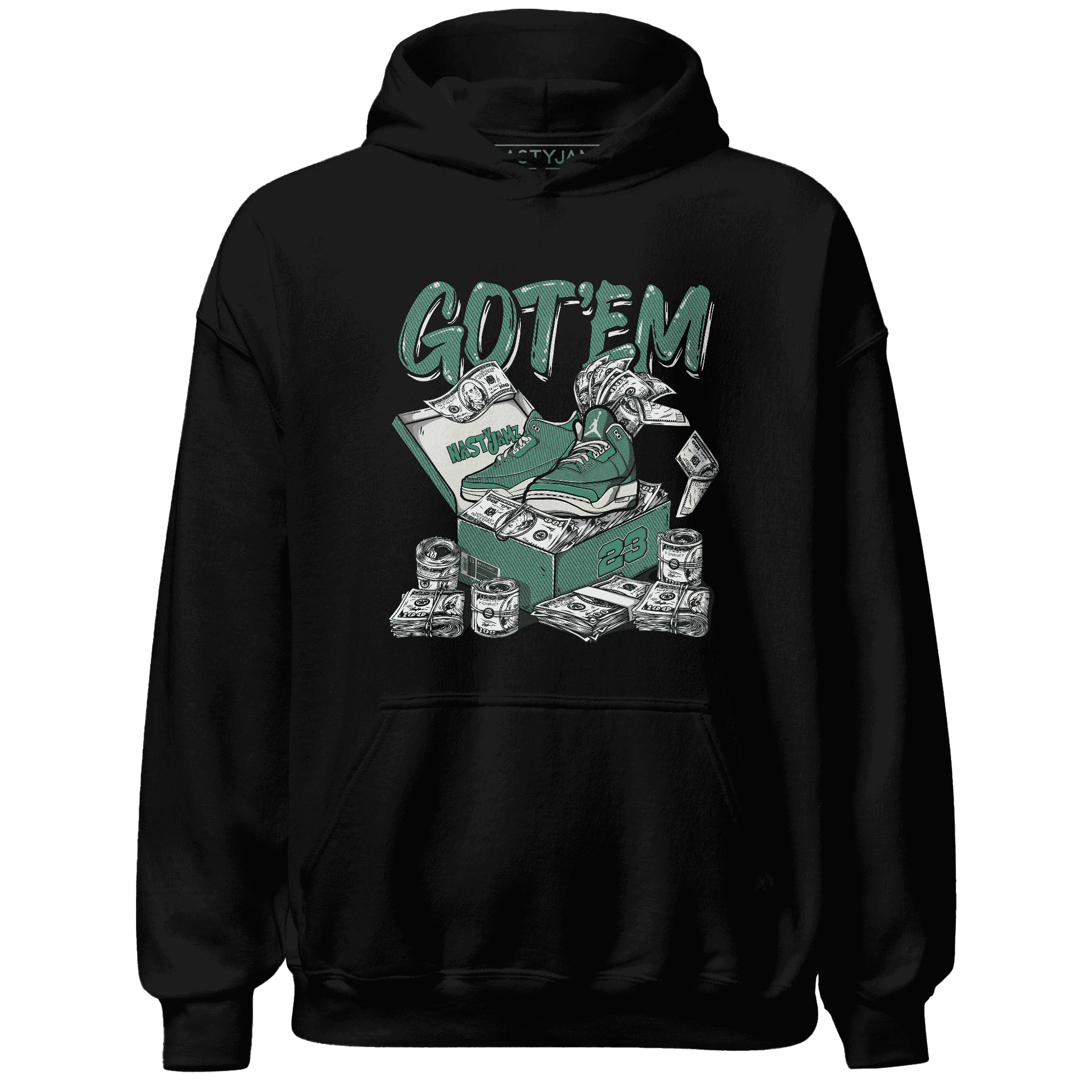 Nina CN Abney 3s Hoodie Match Dollar Sneaker Box - NastyJamz