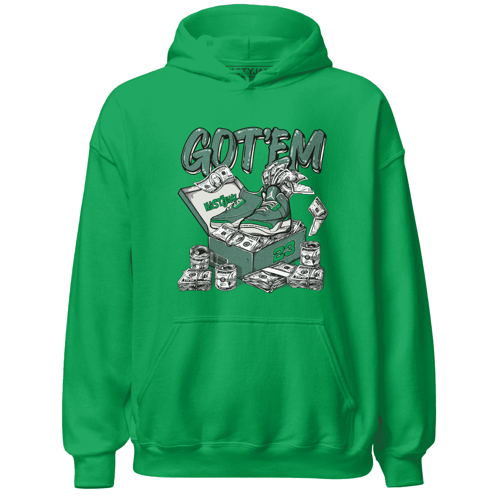 Nina CN Abney 3s Hoodie Match Dollar Sneaker Box - NastyJamz