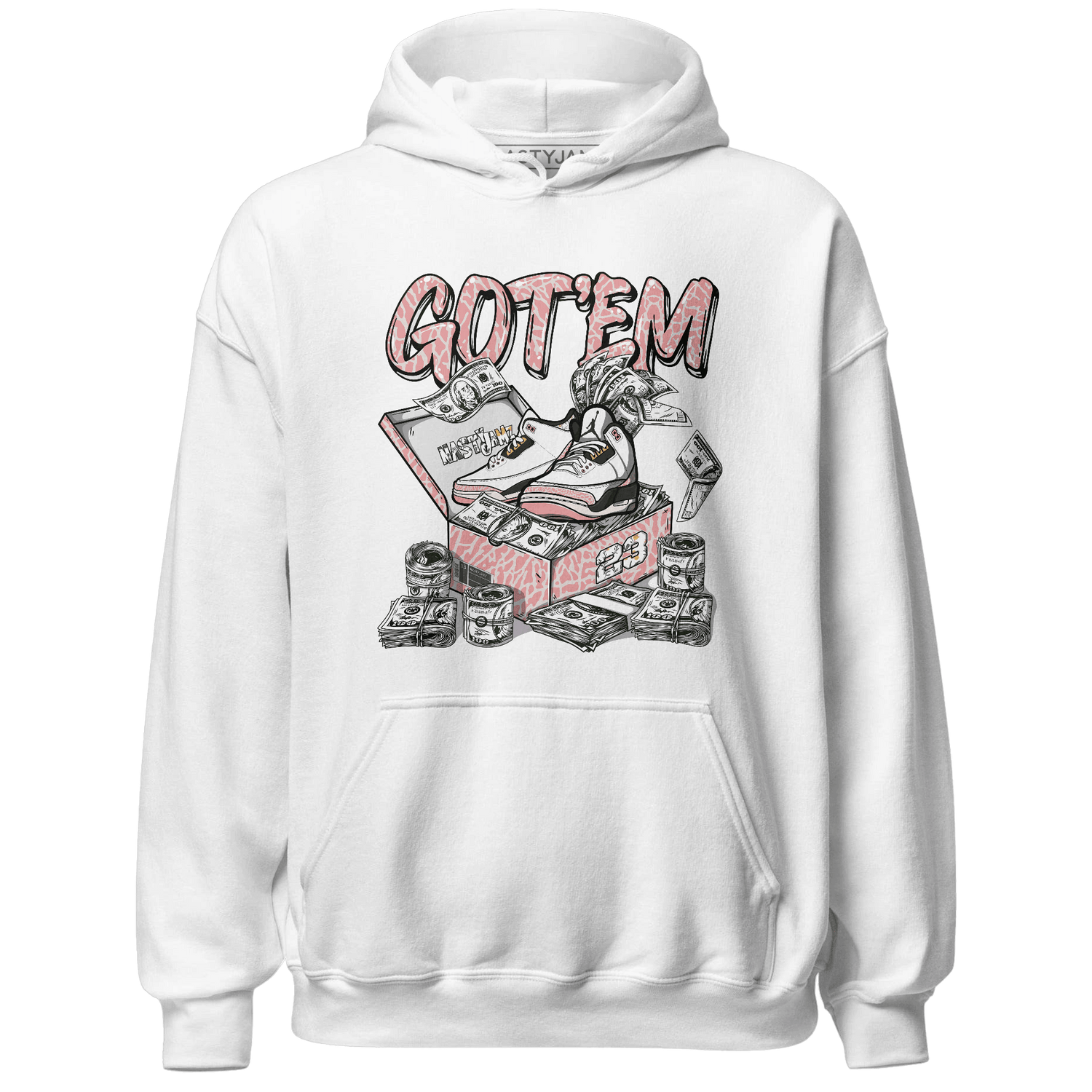 Red Stardust 3s Hoodie Match Dollar Sneaker Box - NastyJamz