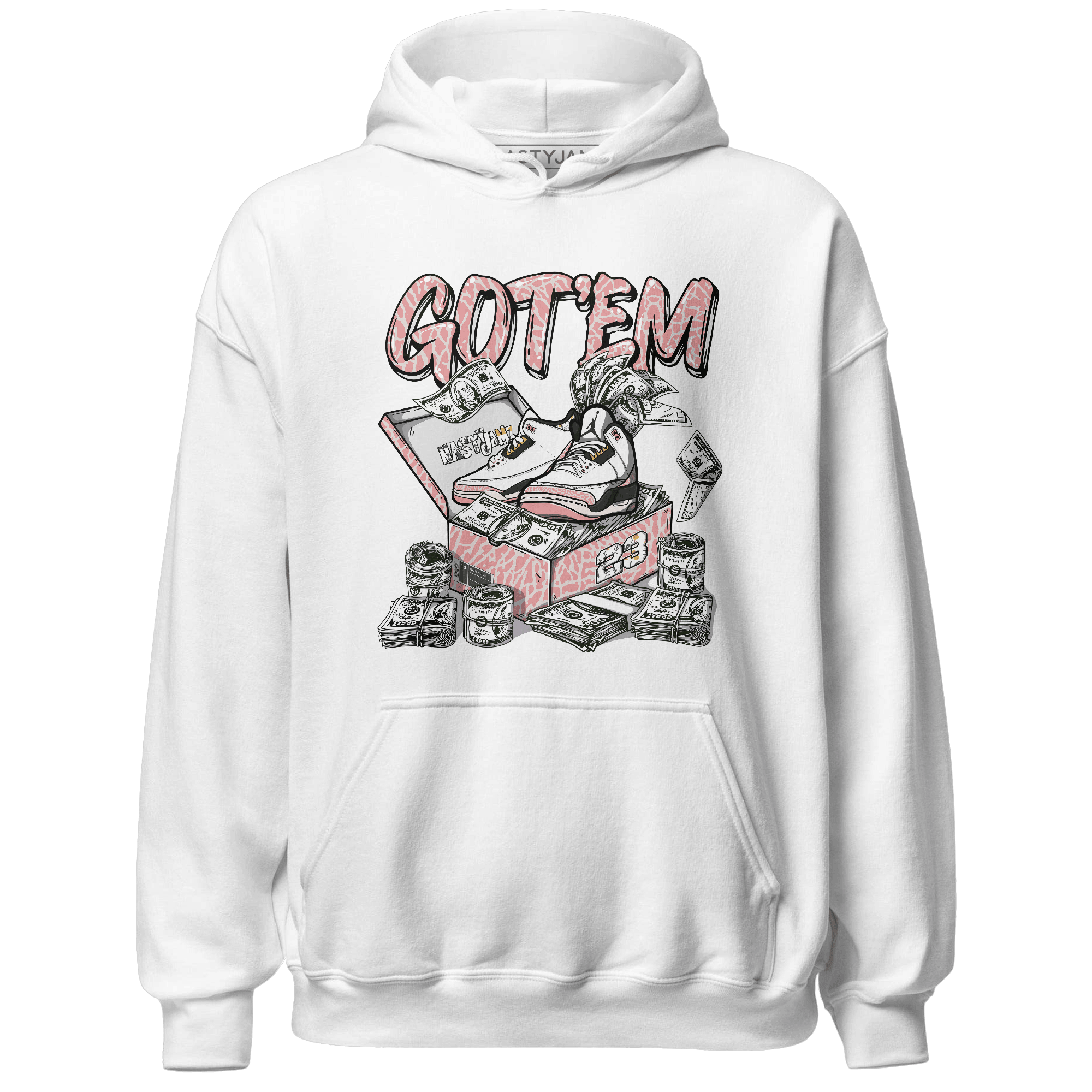 Red Stardust 3s Hoodie Match Dollar Sneaker Box - NastyJamz
