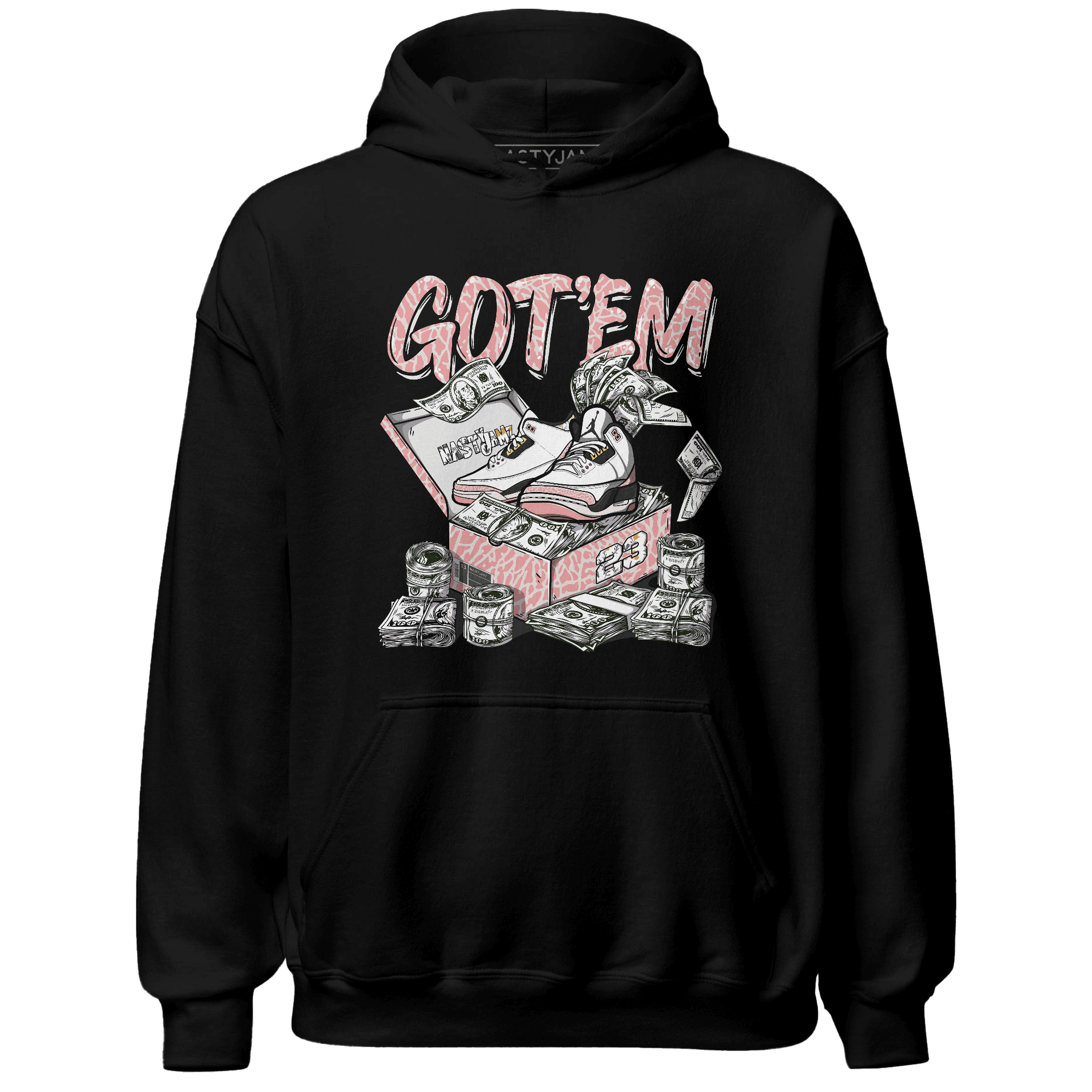 Red Stardust 3s Hoodie Match Dollar Sneaker Box - NastyJamz