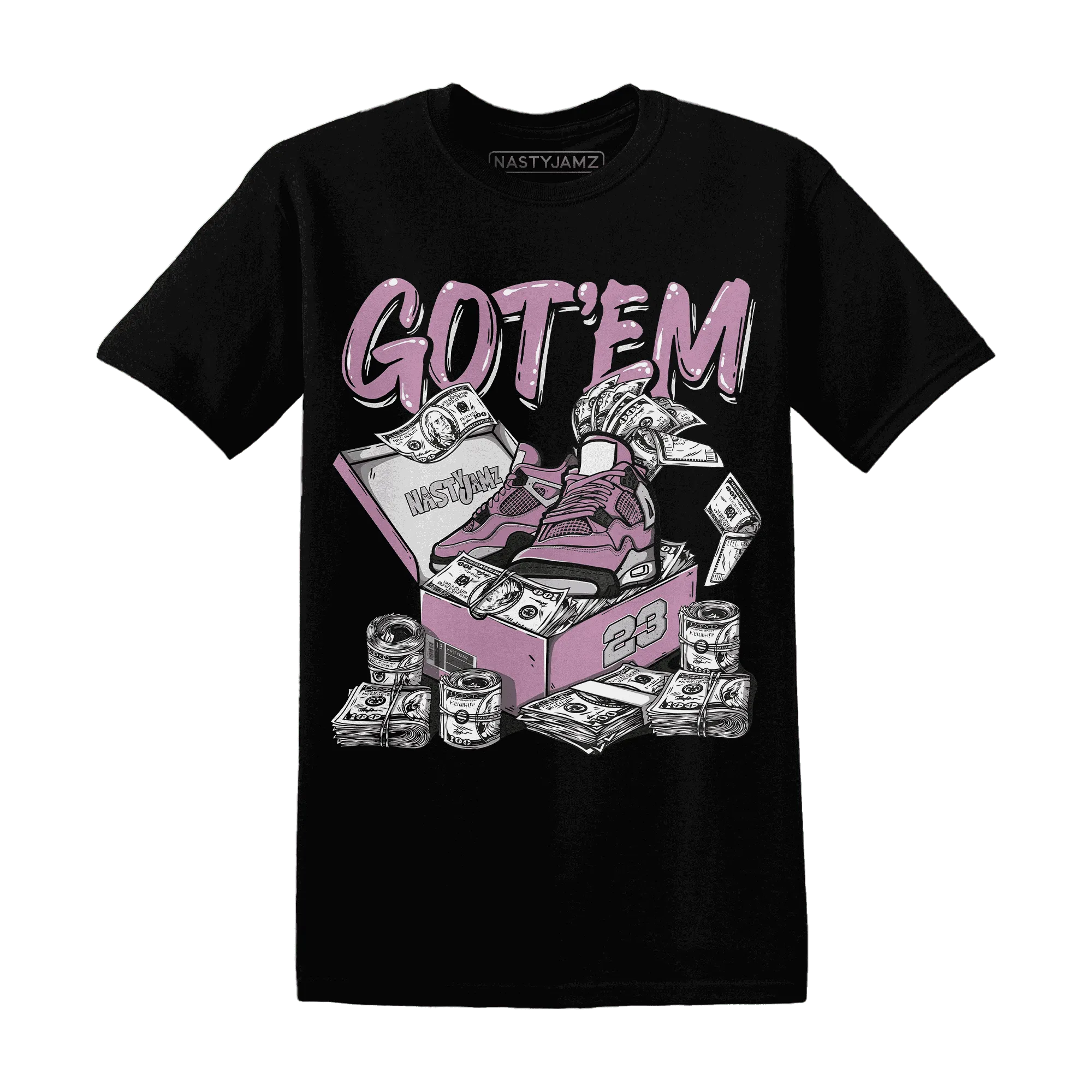 Orchid-Neutral-Grey-Black-White-4s-NastyJamz-T-Shirt-Match-Dollar-Sneaker-Box