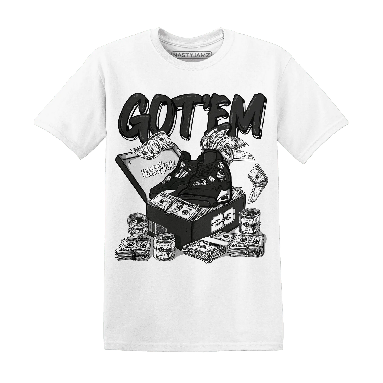 White-Thunder-4s-T-Shirt-Match-Dollar-Sneaker-Box