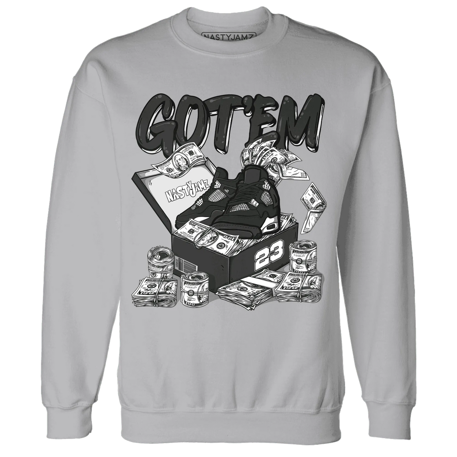 White-Thunder-4s-Sweatshirt-Match-Dollar-Sneaker-Box