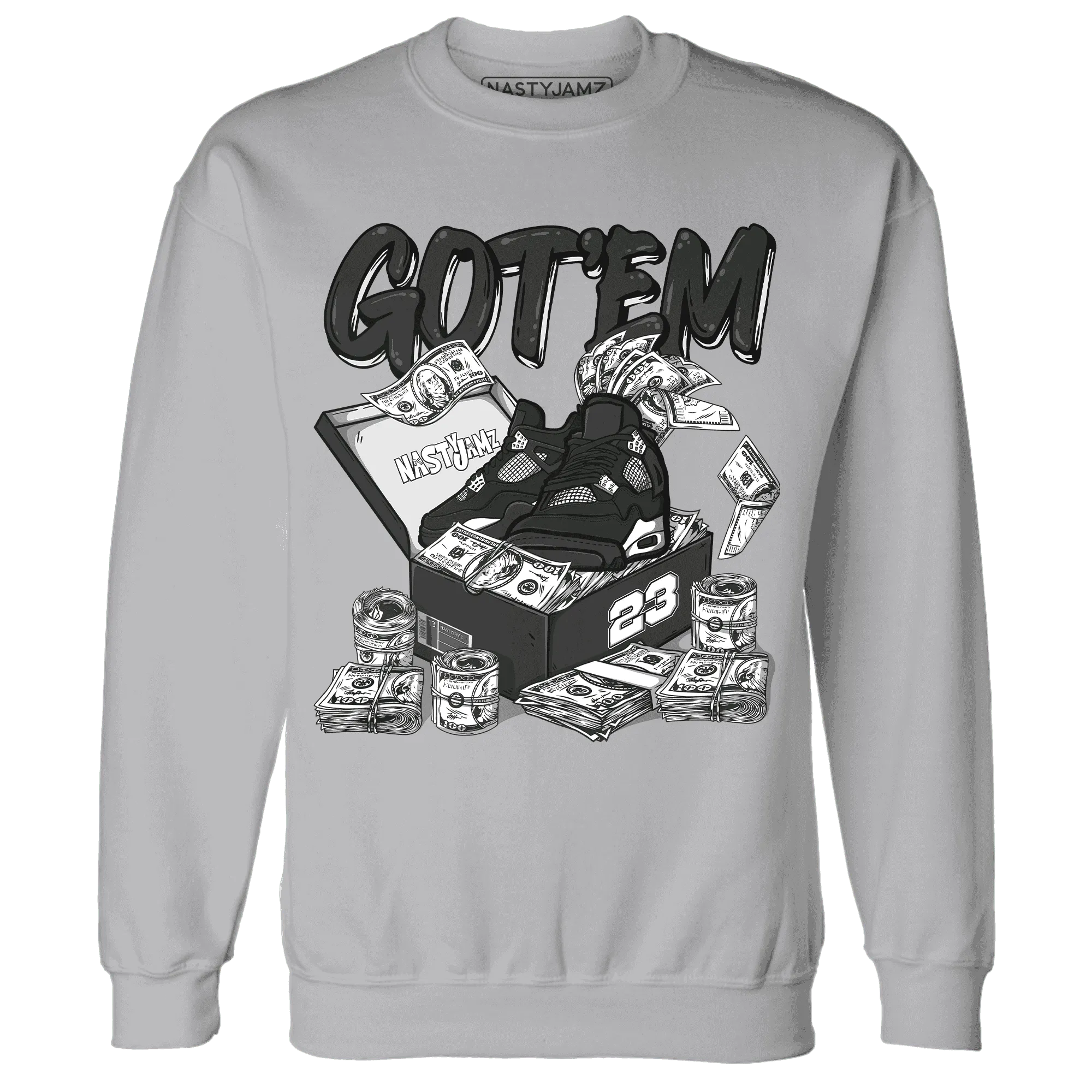 White-Thunder-4s-Sweatshirt-Match-Dollar-Sneaker-Box