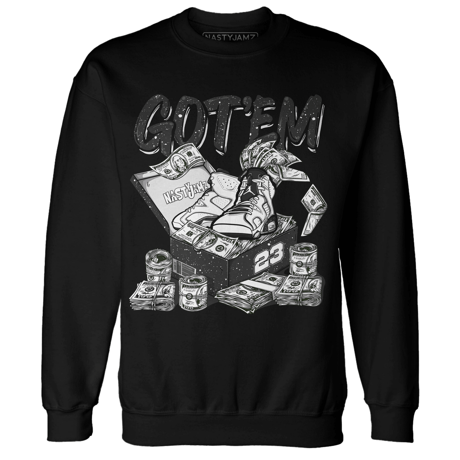Reverse Oreo 6s Sweatshirt Match Dollar Sneaker Box - NastyJamz