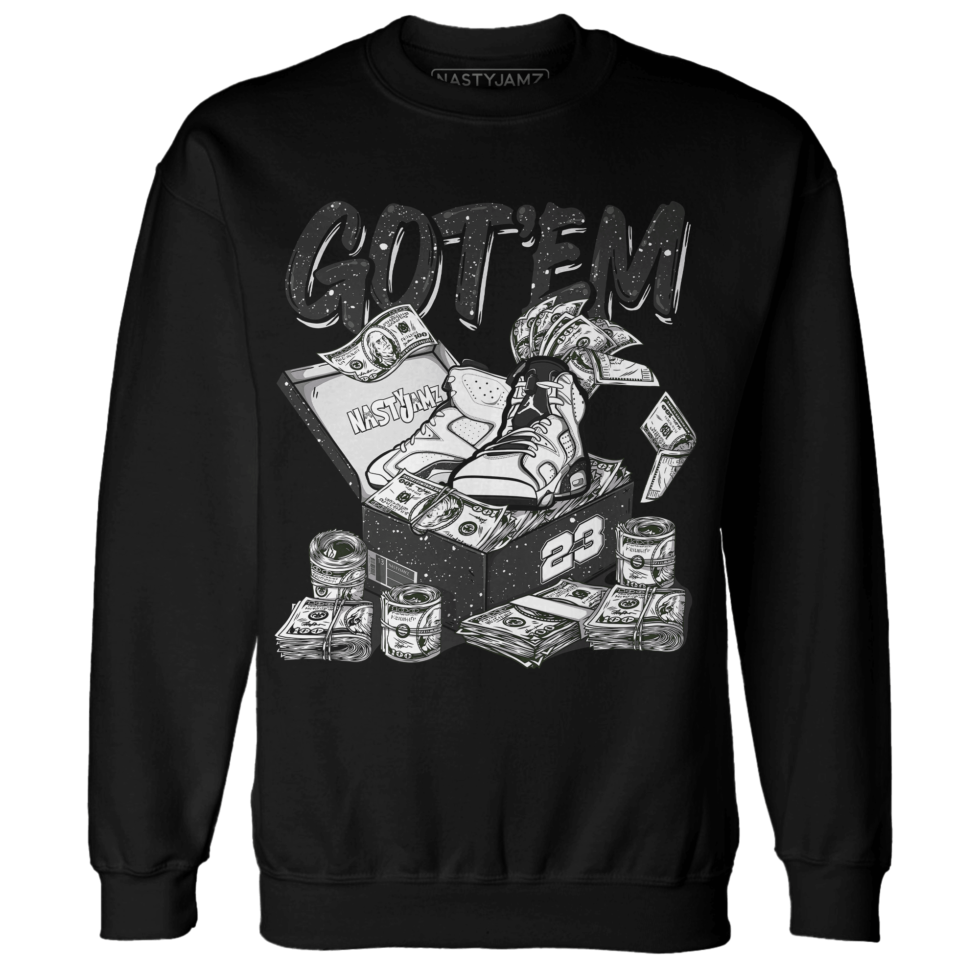 Reverse Oreo 6s Sweatshirt Match Dollar Sneaker Box - NastyJamz