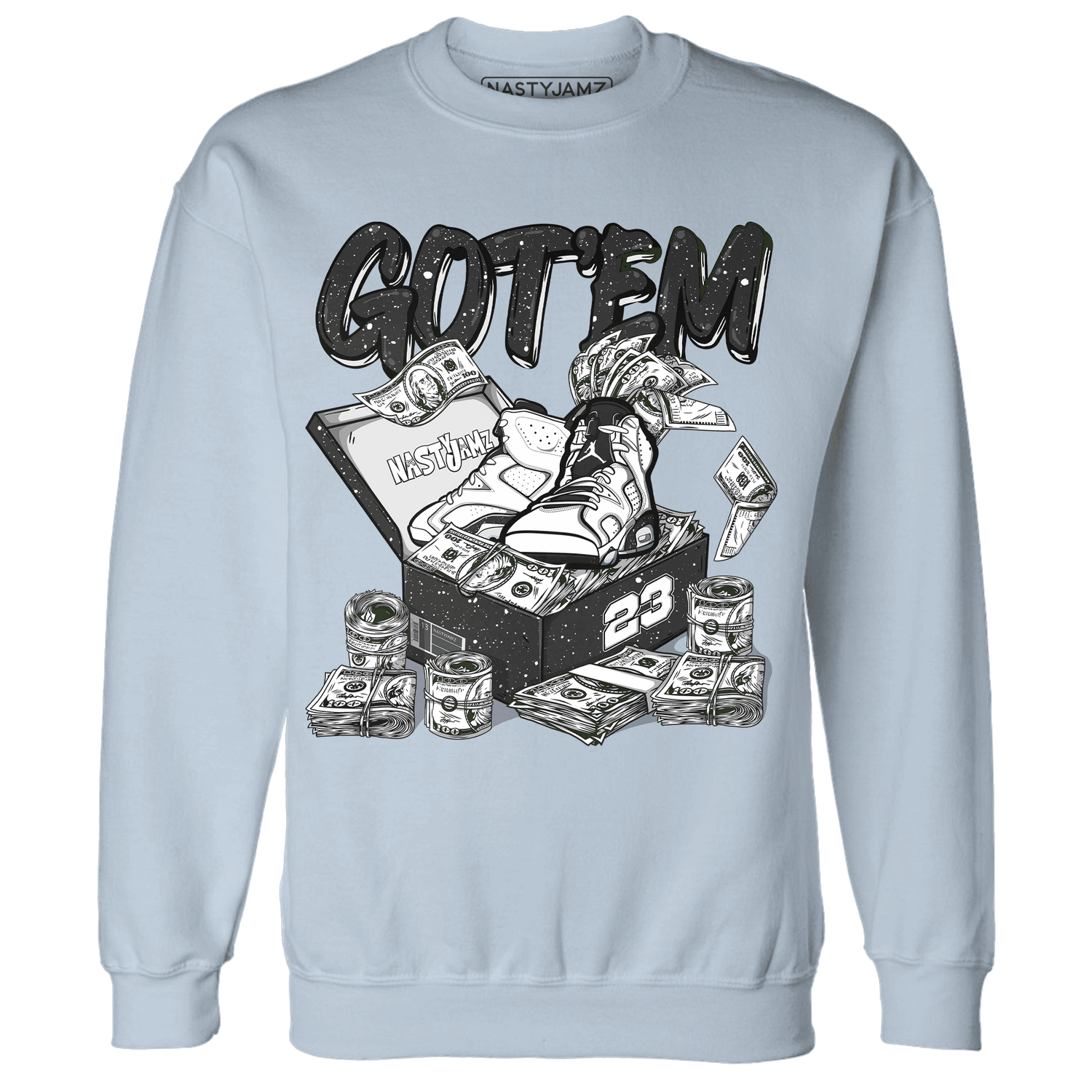 Reverse Oreo 6s Sweatshirt Match Dollar Sneaker Box - NastyJamz