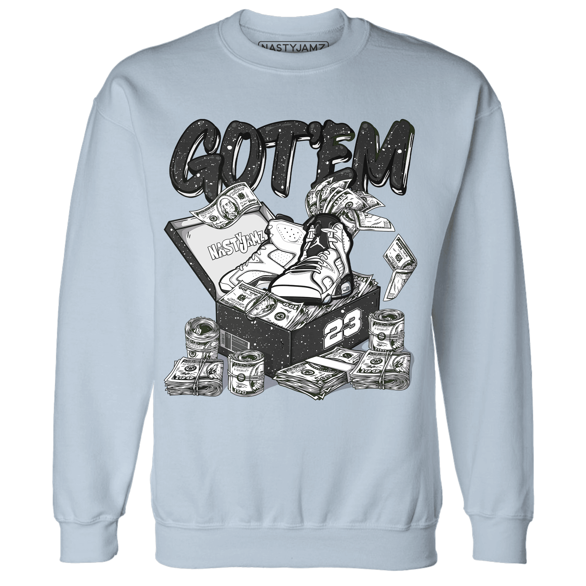 Reverse Oreo 6s Sweatshirt Match Dollar Sneaker Box - NastyJamz