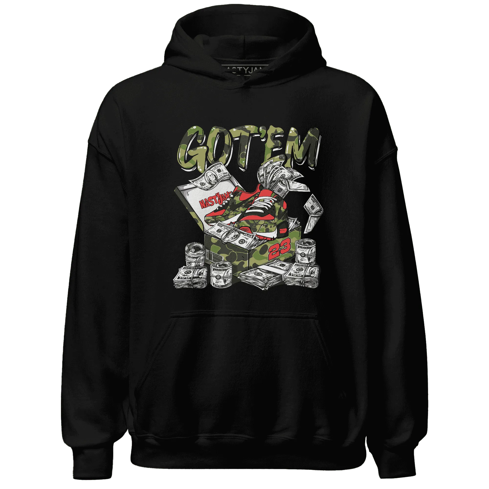 AM-90-Dark-Sage-Solar-Red-NastyJamz-Hoodie-Match-Dollar-Sneaker-Box
