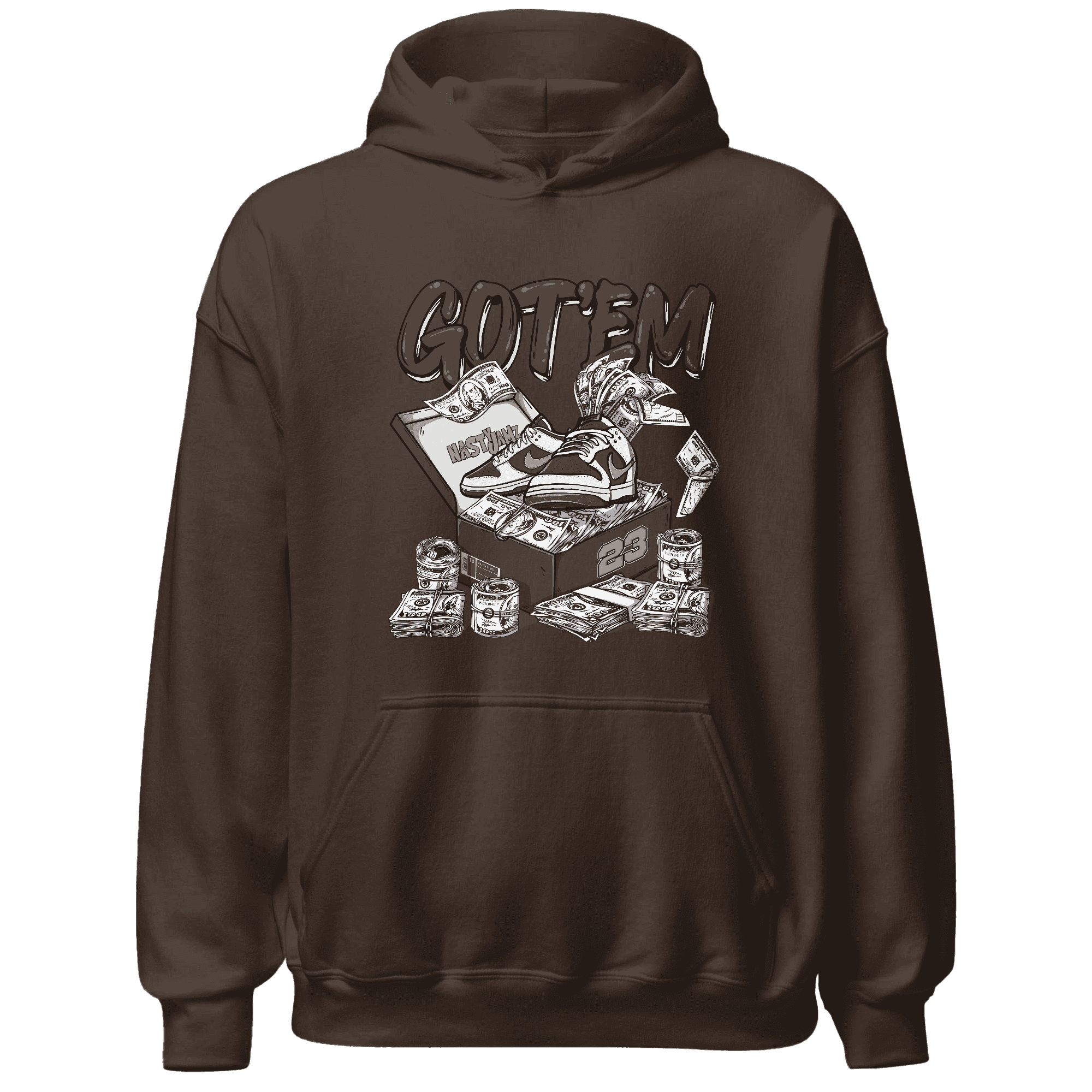 Dunk Low Baroque Brown Hoodie Match Dollar Sneaker Box - NastyJamz
