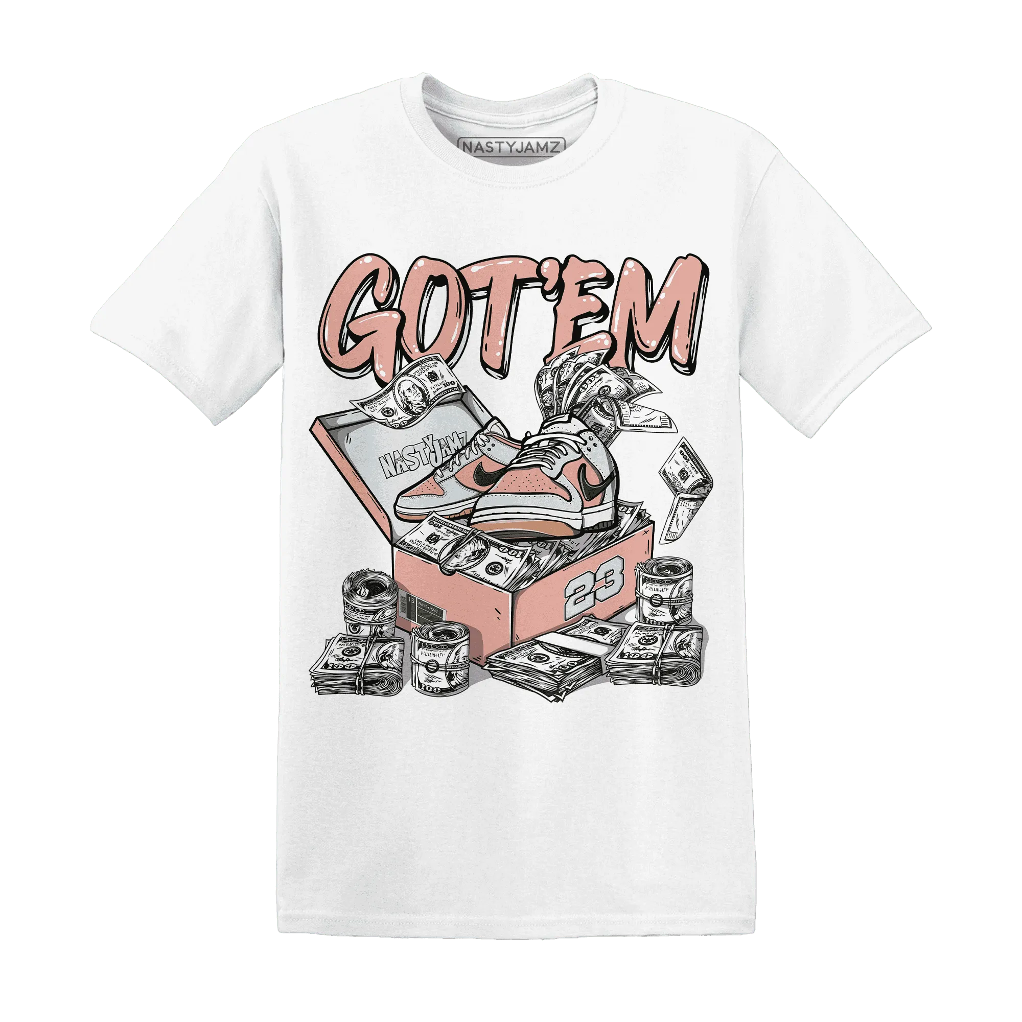 Dunk-Low-Glacier-Blue-Arctic-Orange-NastyJamz-T-Shirt-Match-Dollar-Sneaker-Box