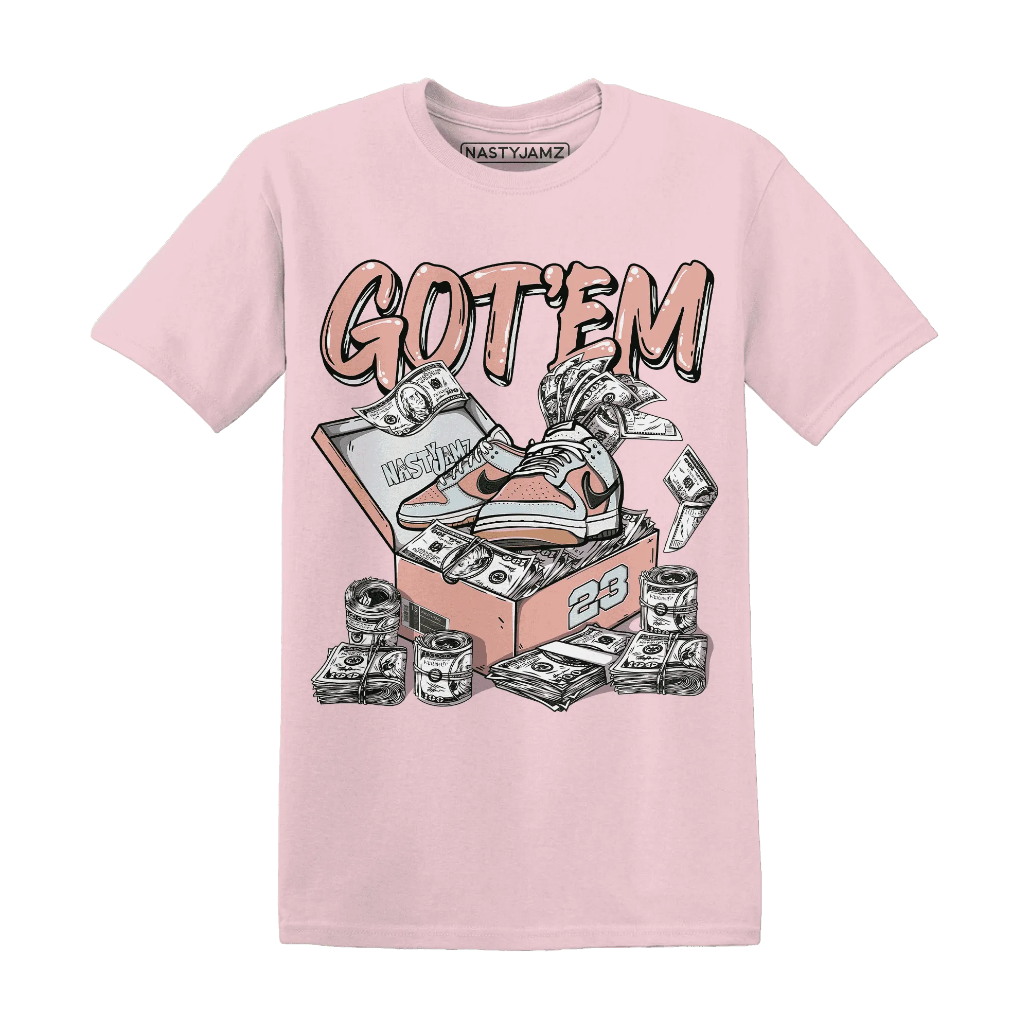 Dunk-Low-Glacier-Blue-Arctic-Orange-NastyJamz-T-Shirt-Match-Dollar-Sneaker-Box