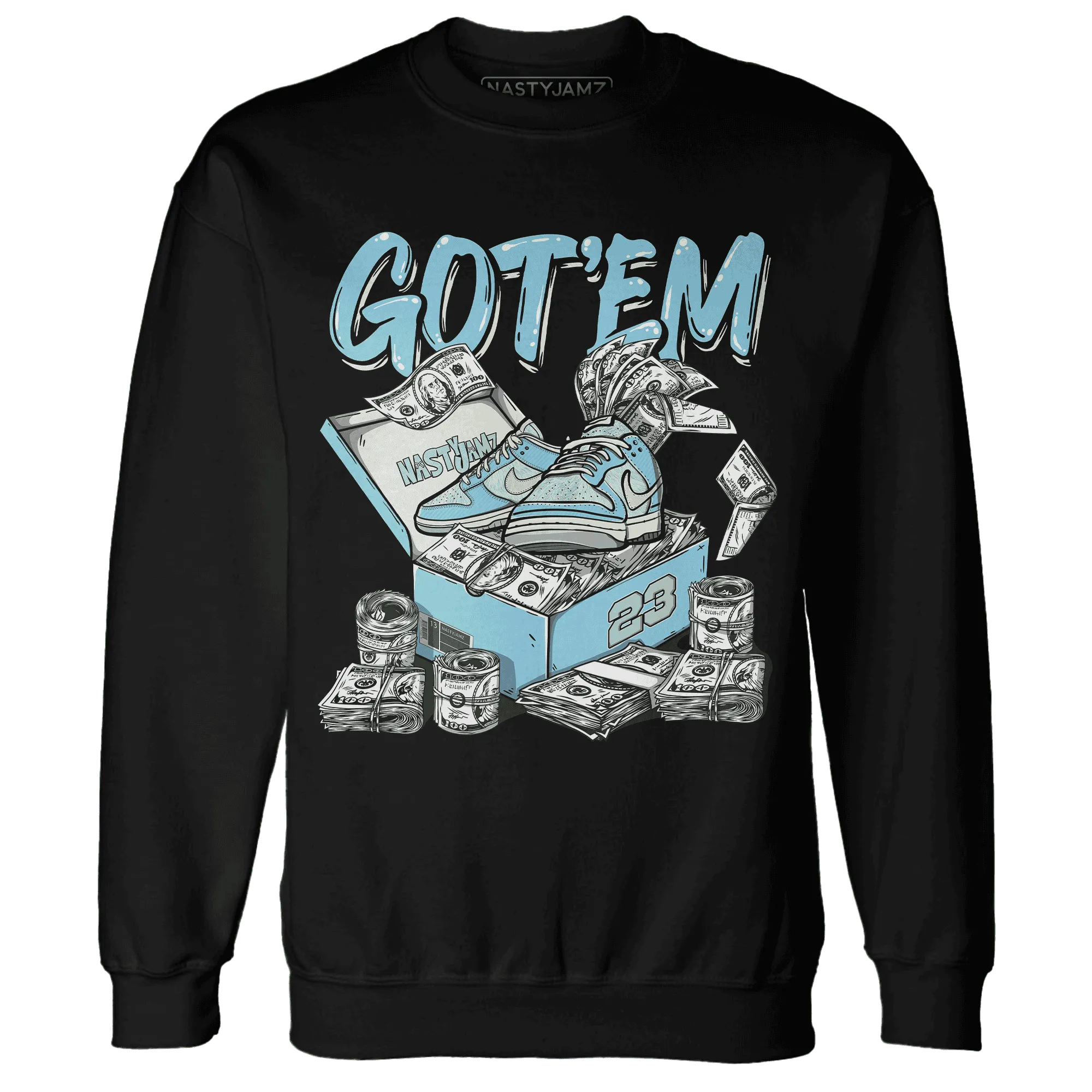 Dunk-Verdy-Visty-Blue-Gaze-Light-Arctic-NastyJamz-Sweatshirt-Match-Dollar-Sneaker-Box