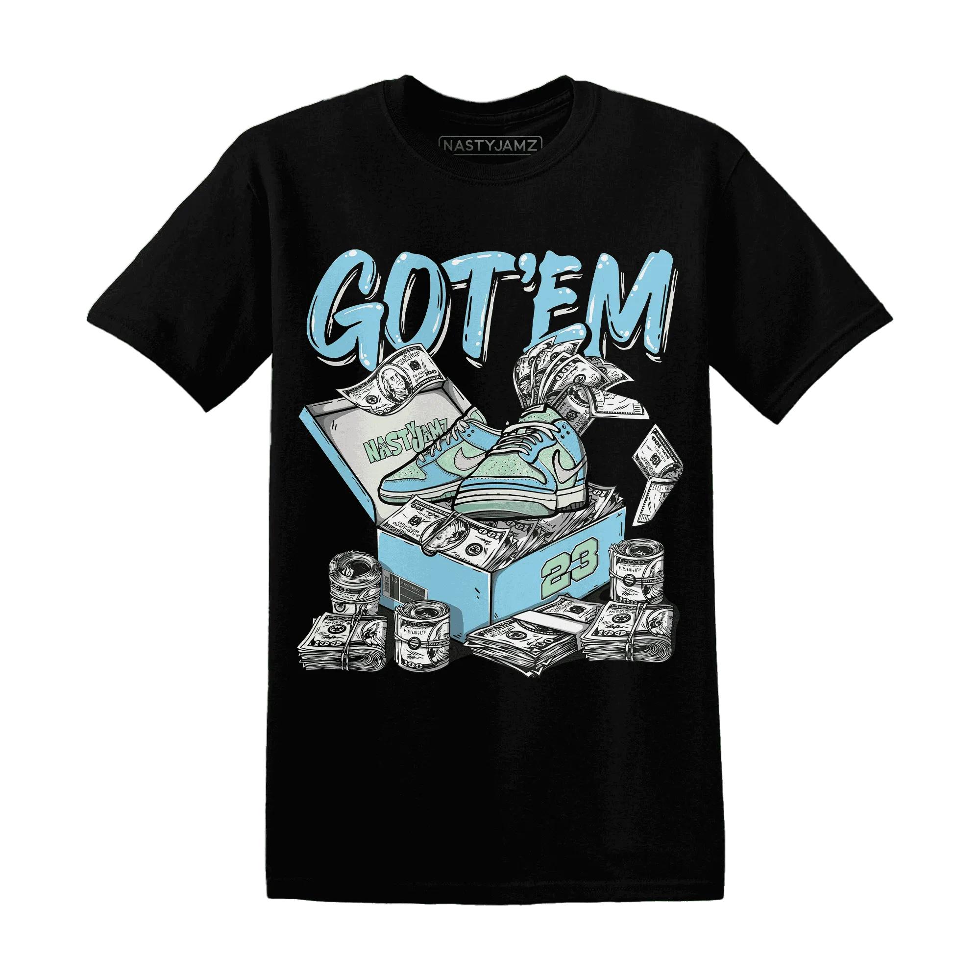 Dunk-Verdy-Visty-Blue-Gaze-Light-Arctic-NastyJamz-T-Shirt-Match-Dollar-Sneaker-Box